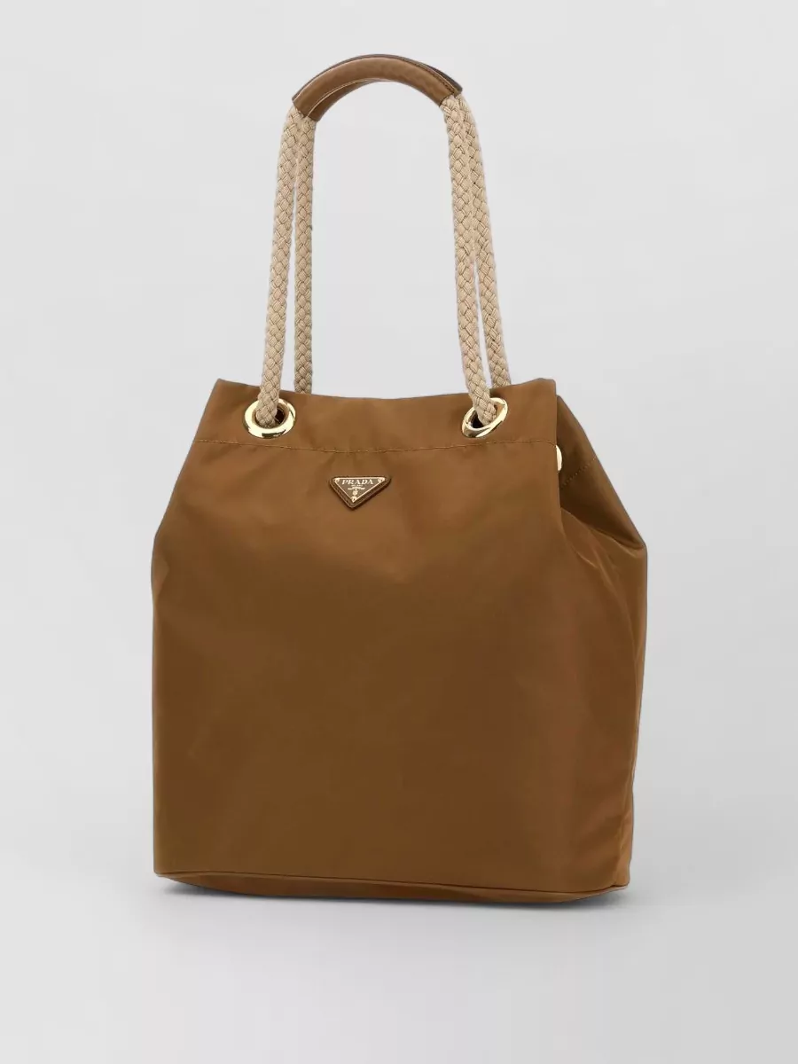 Prada bucket large recycled polyamide tote bag