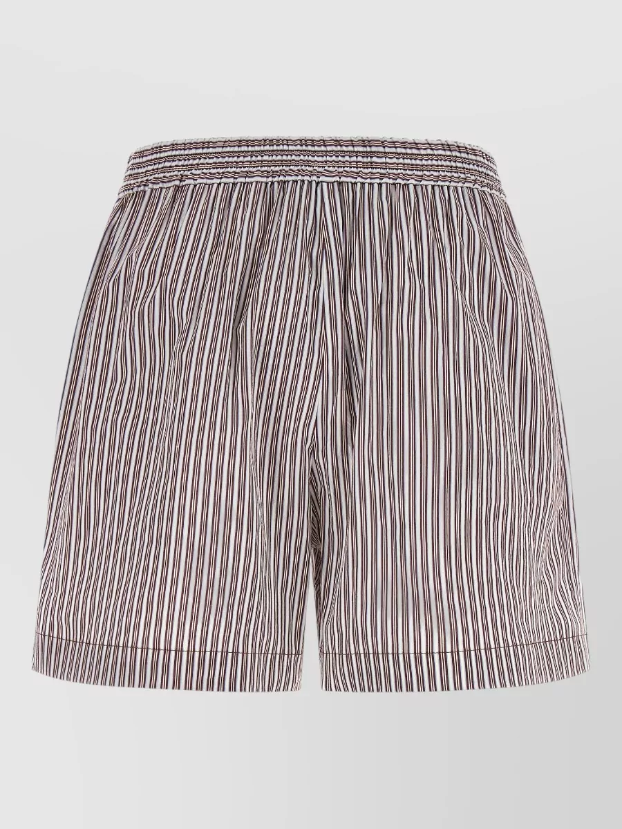 Brunello Cucinelli Silk striped pyjama shorts