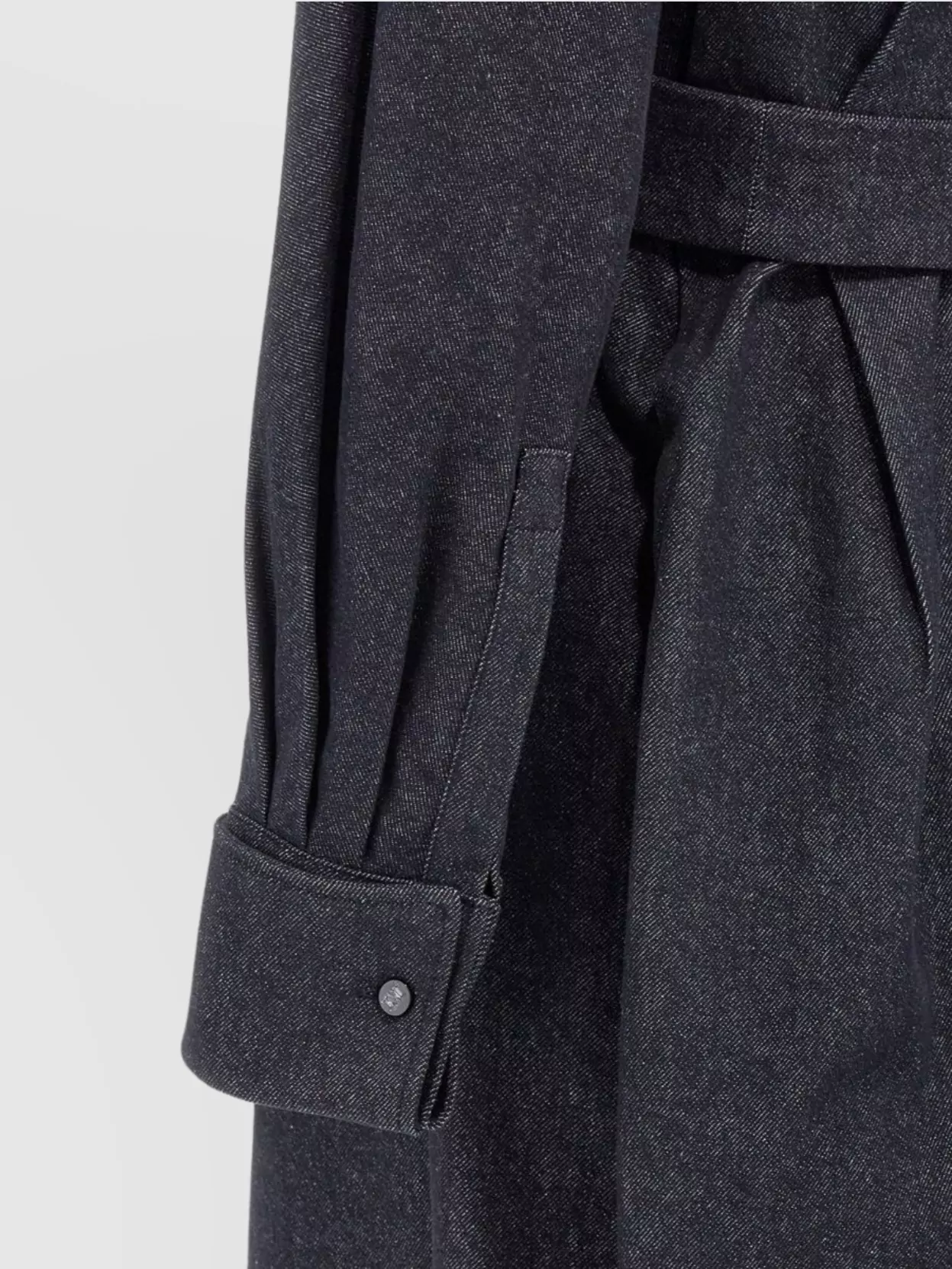 Max Mara Go Belted Waist Midi Dress With Long Sleeves