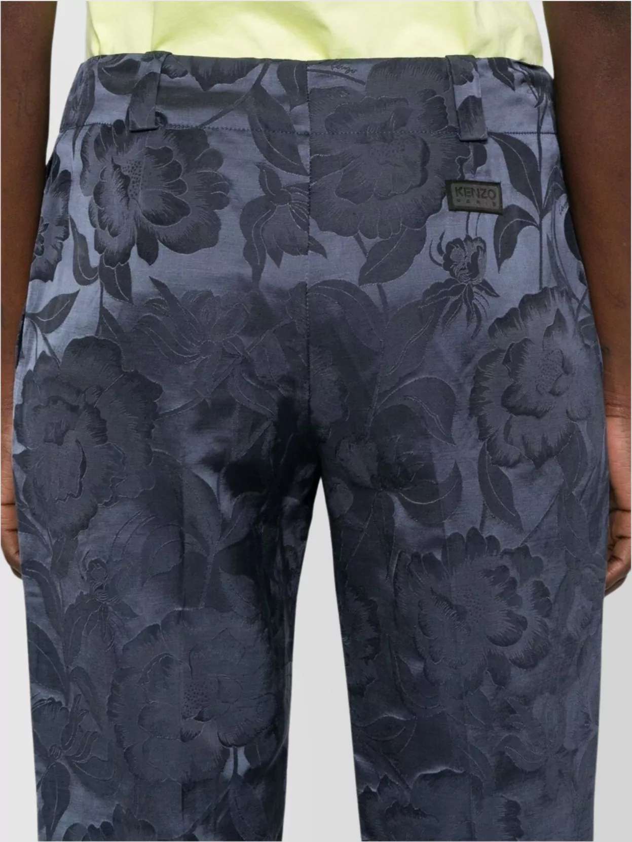 Kenzo Straight Cropped Floral Trousers
