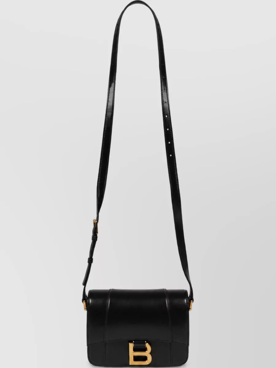 Balenciaga Hourglass Small Leather Crossbody Bag