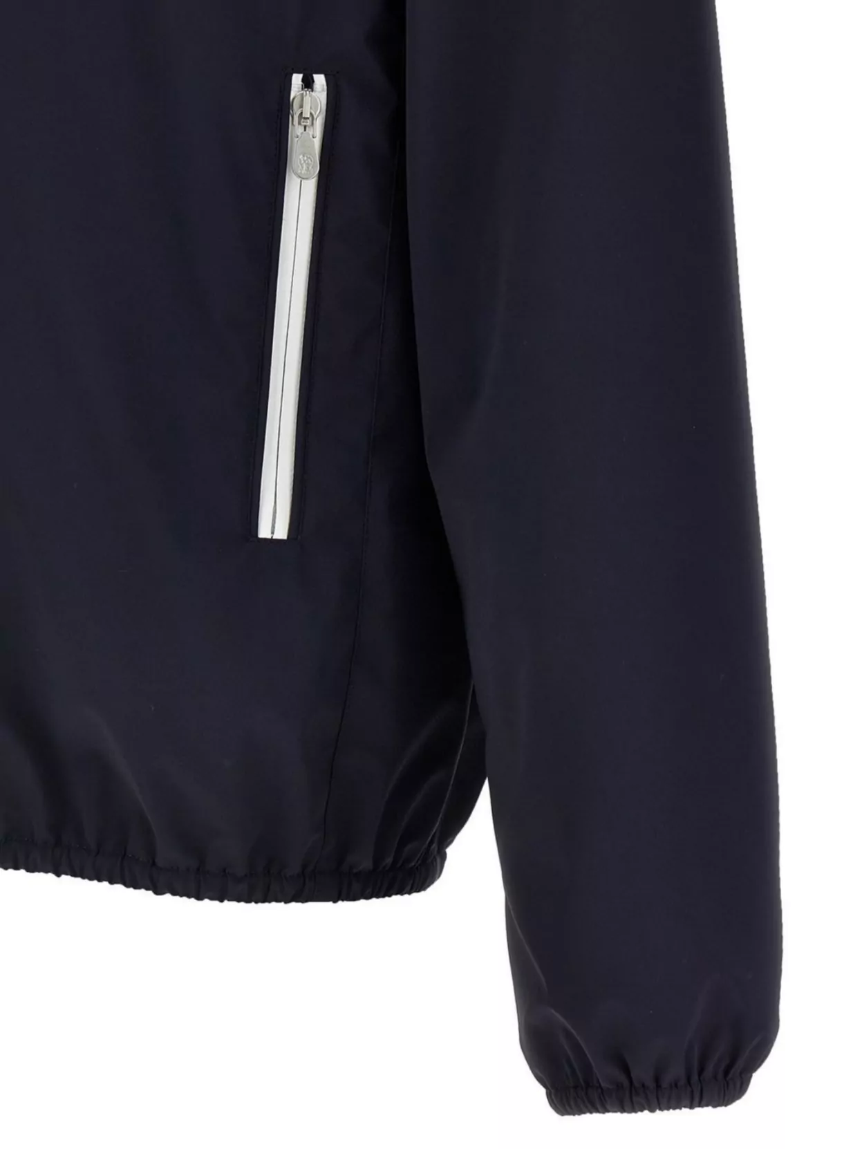 Brunello Cucinelli Membranated Nylon Jacket With Logo And Hood