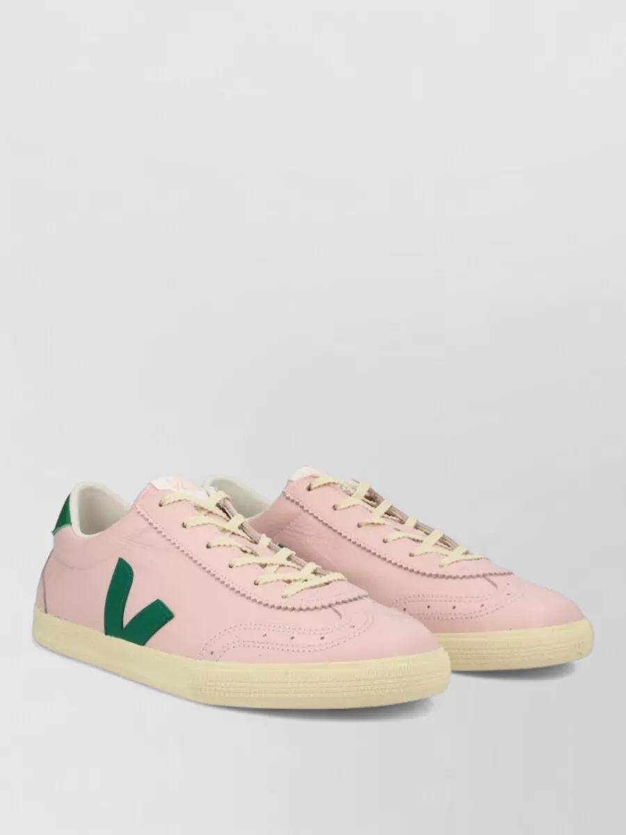 Veja Leather Volley Low-Top Sneakers