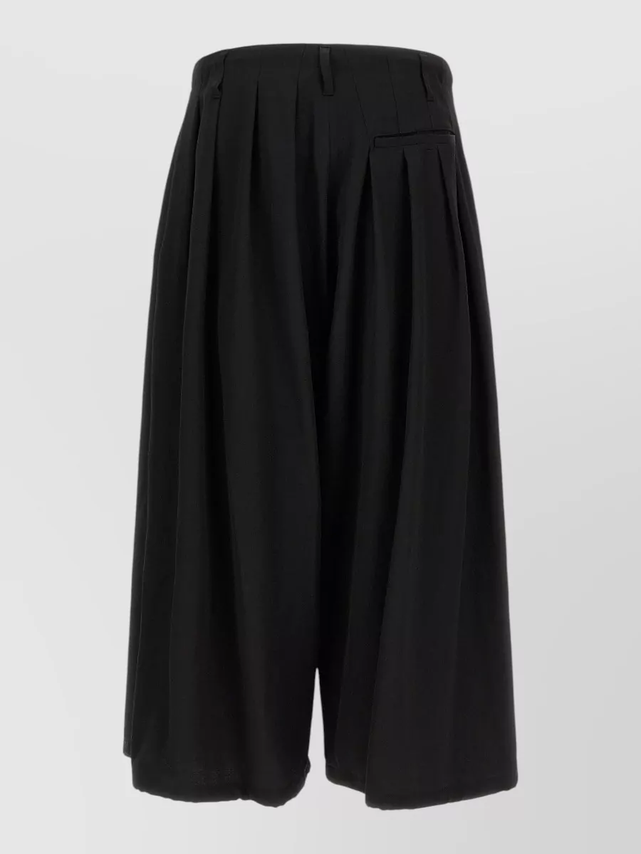 Yohji Yamamoto wool balloon chino shorts