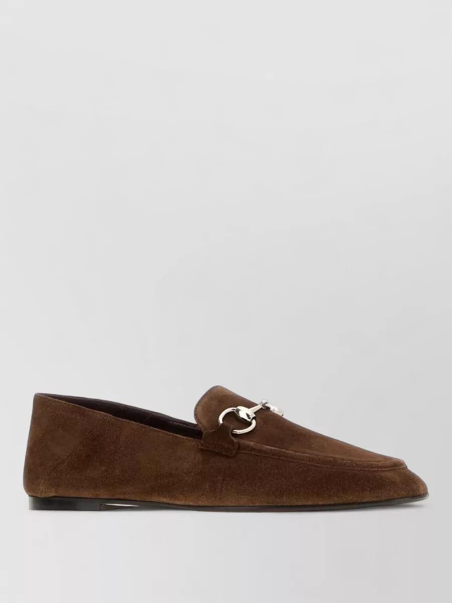 Gucci suede loafers