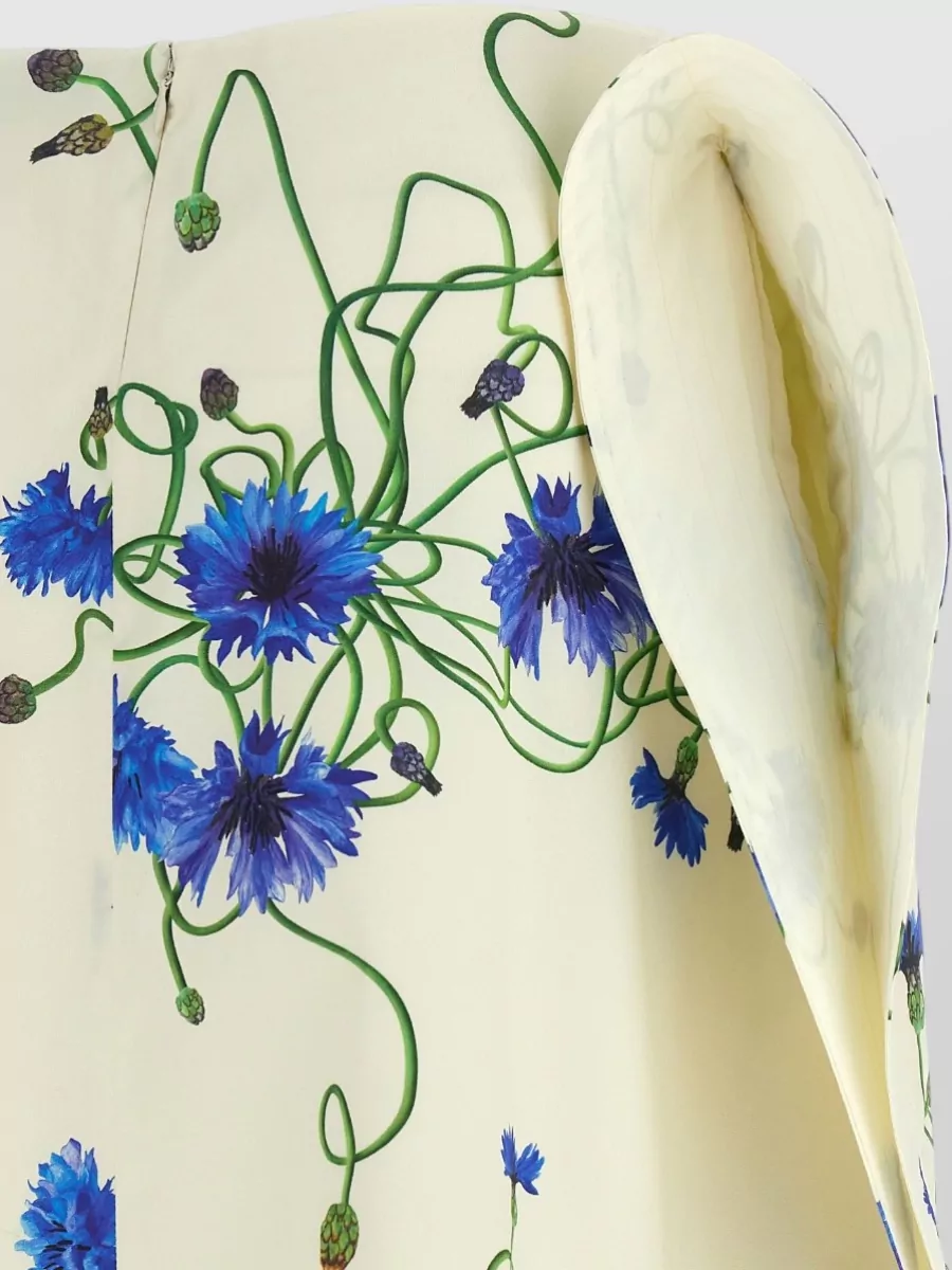 Stella Mccartney Floral-Print High-Rise Ruffled Midi Skirt