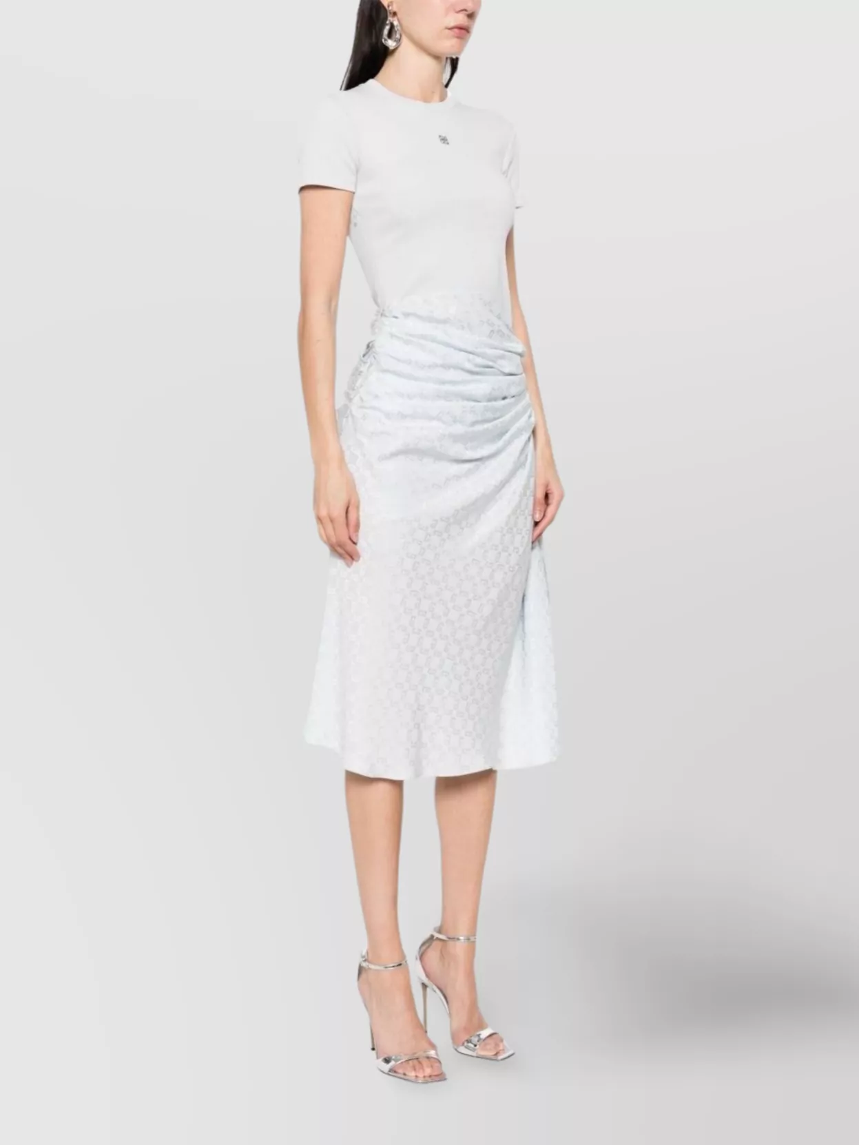 Givenchy Draped Waist Midi Dress