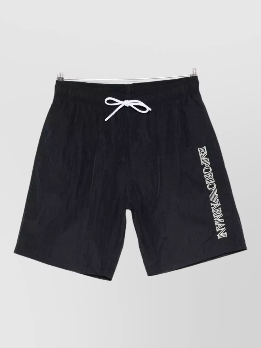 Emporio Armani Logo-print swim shorts