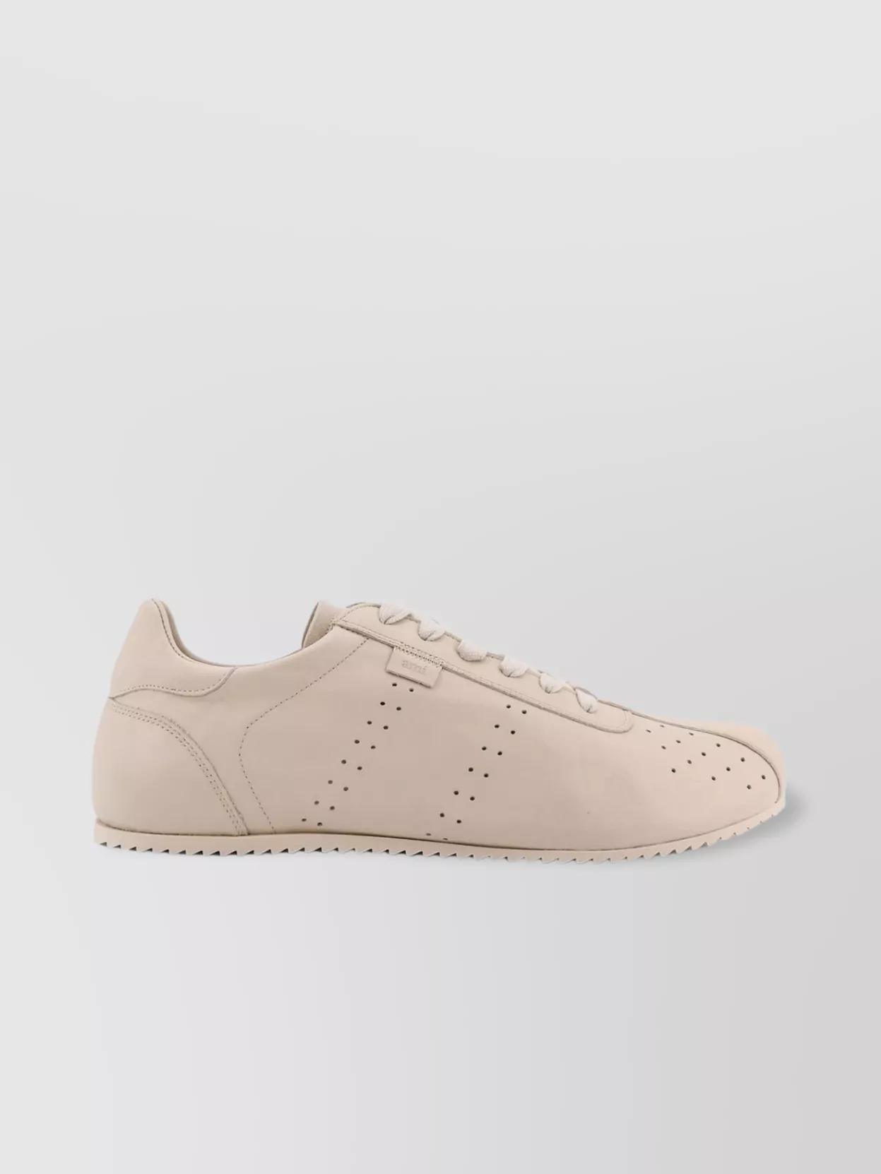 Ami Paris Leather Sneakers Low-Top Rubber Sole