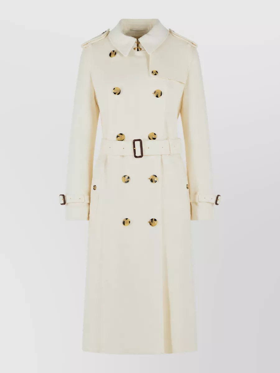 Burberry cashmere long double-breasted trench coat