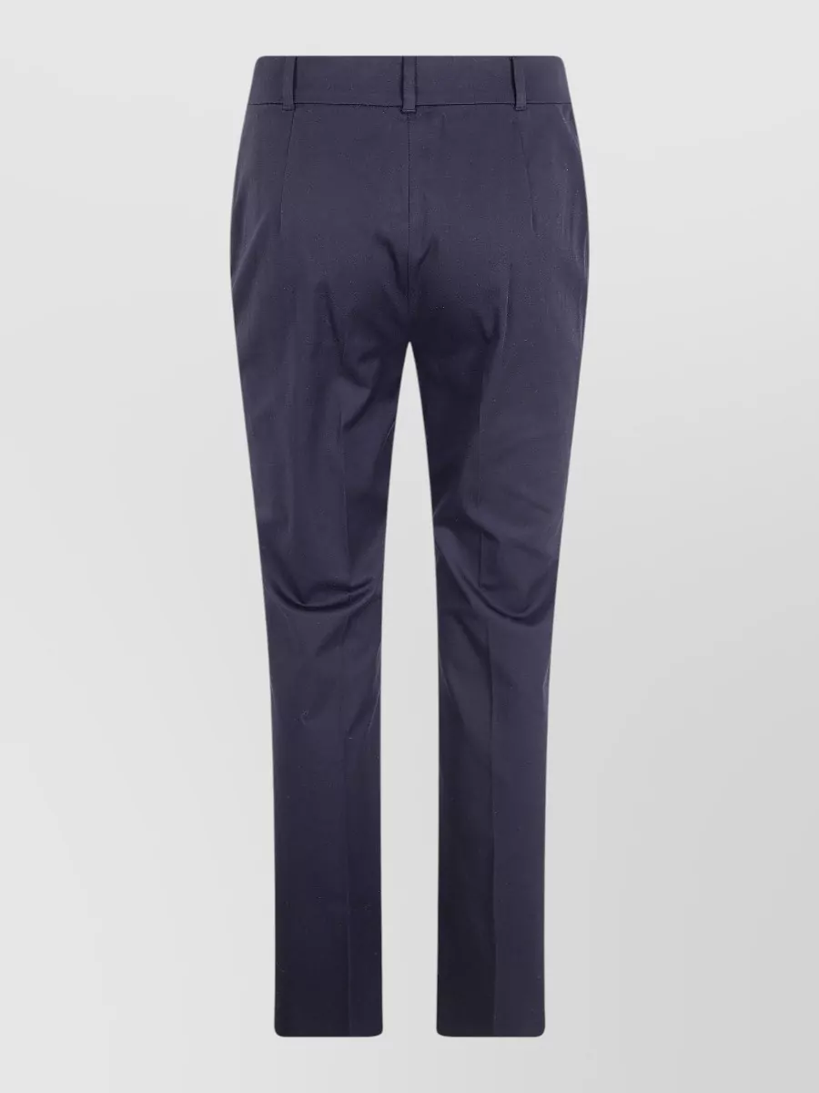 S Max Mara Cotton Stretch Tailored Trousers