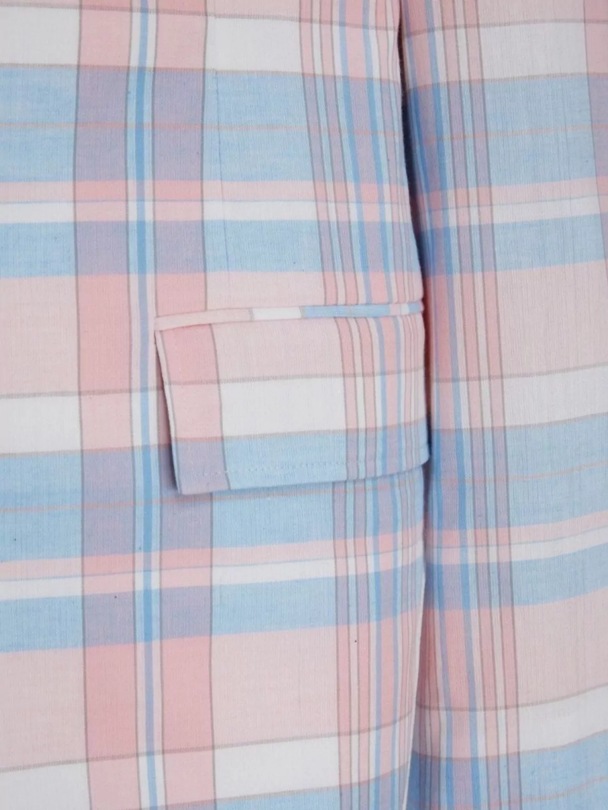 Shop Thom Browne Cotton Jacket With Checked Pattern And Lapel Collar