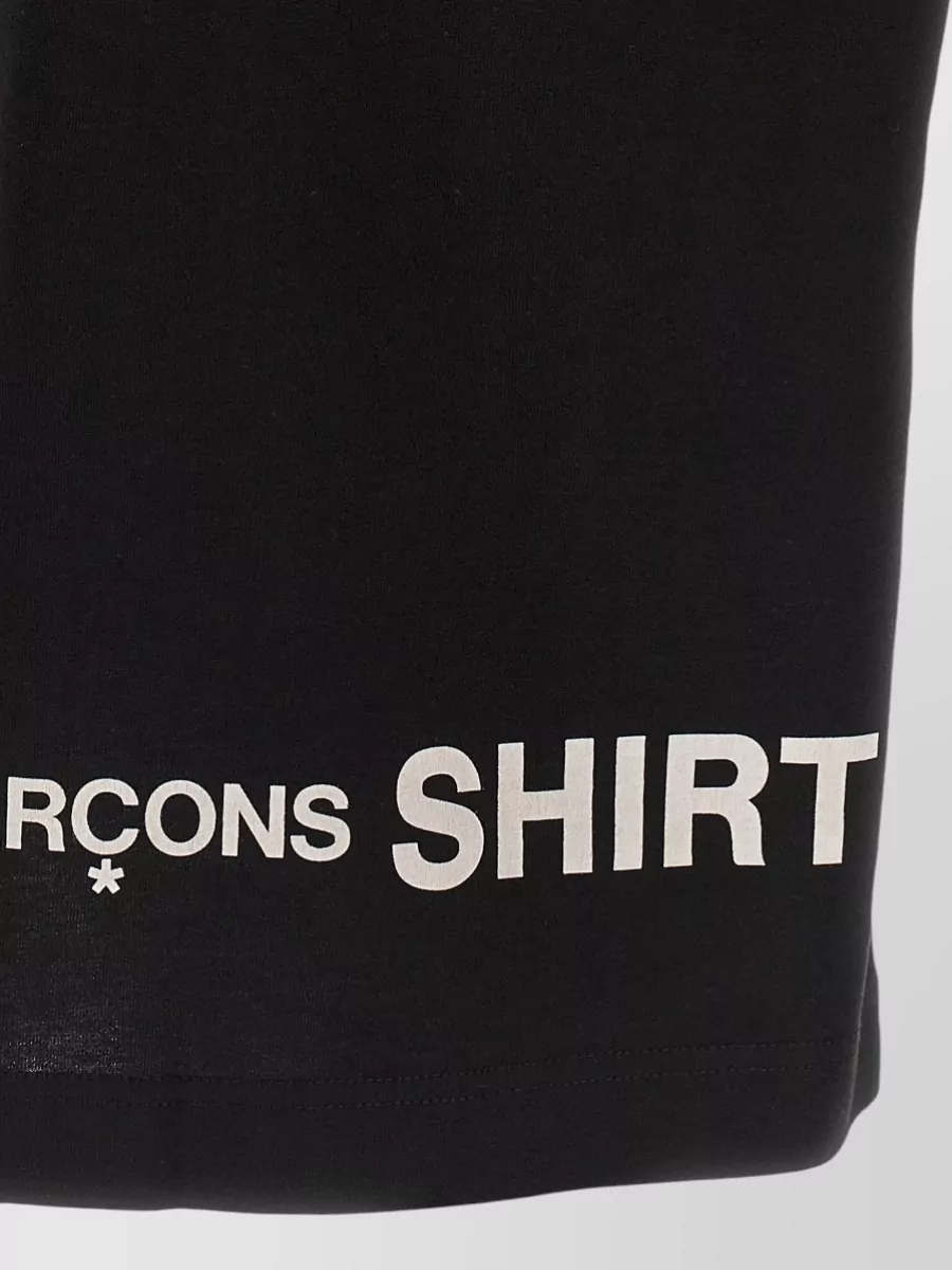 Comme Des Garçons Cotton Oversized Logo Print Short-Sleeve Crew-Neck T-Shirt