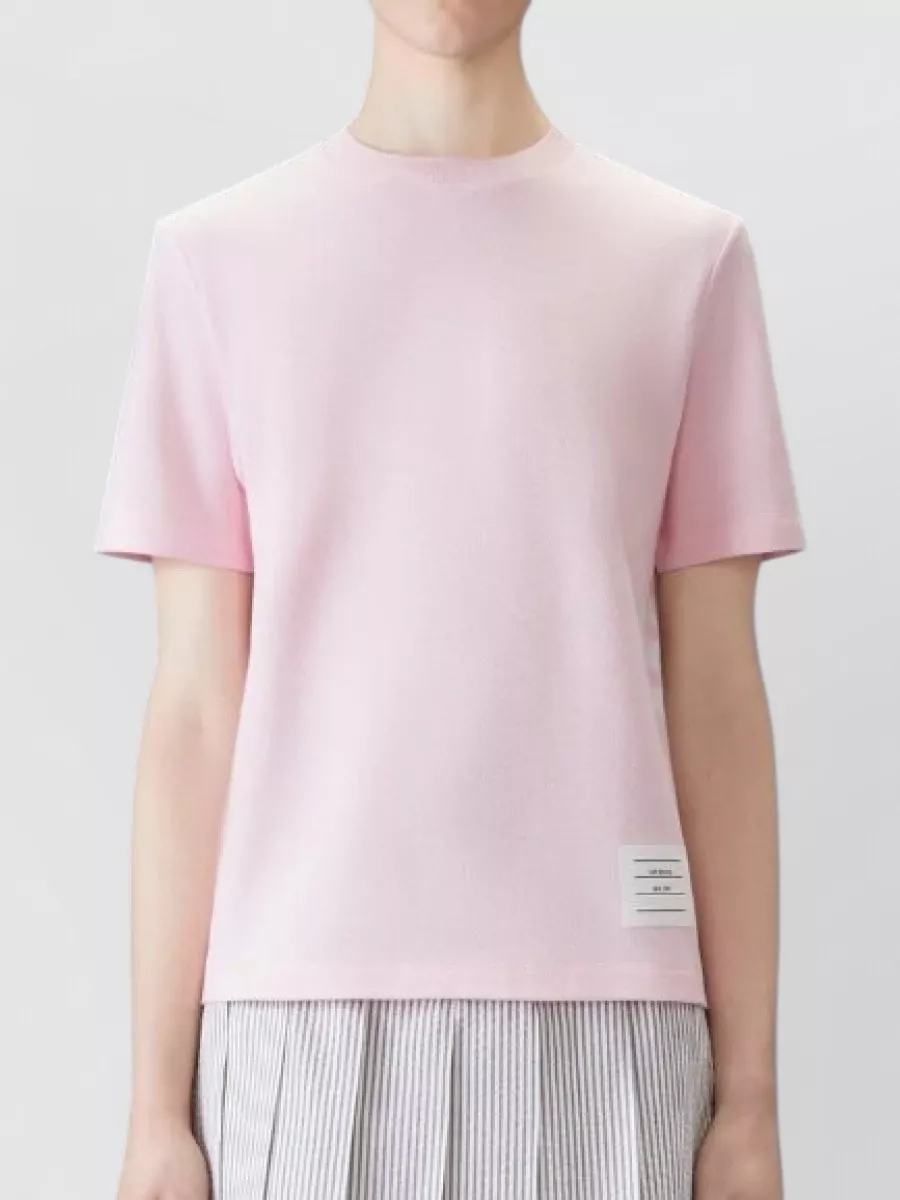 Thom Browne Short Sleeve T-Shirt Engineered 4 Bar Stripe