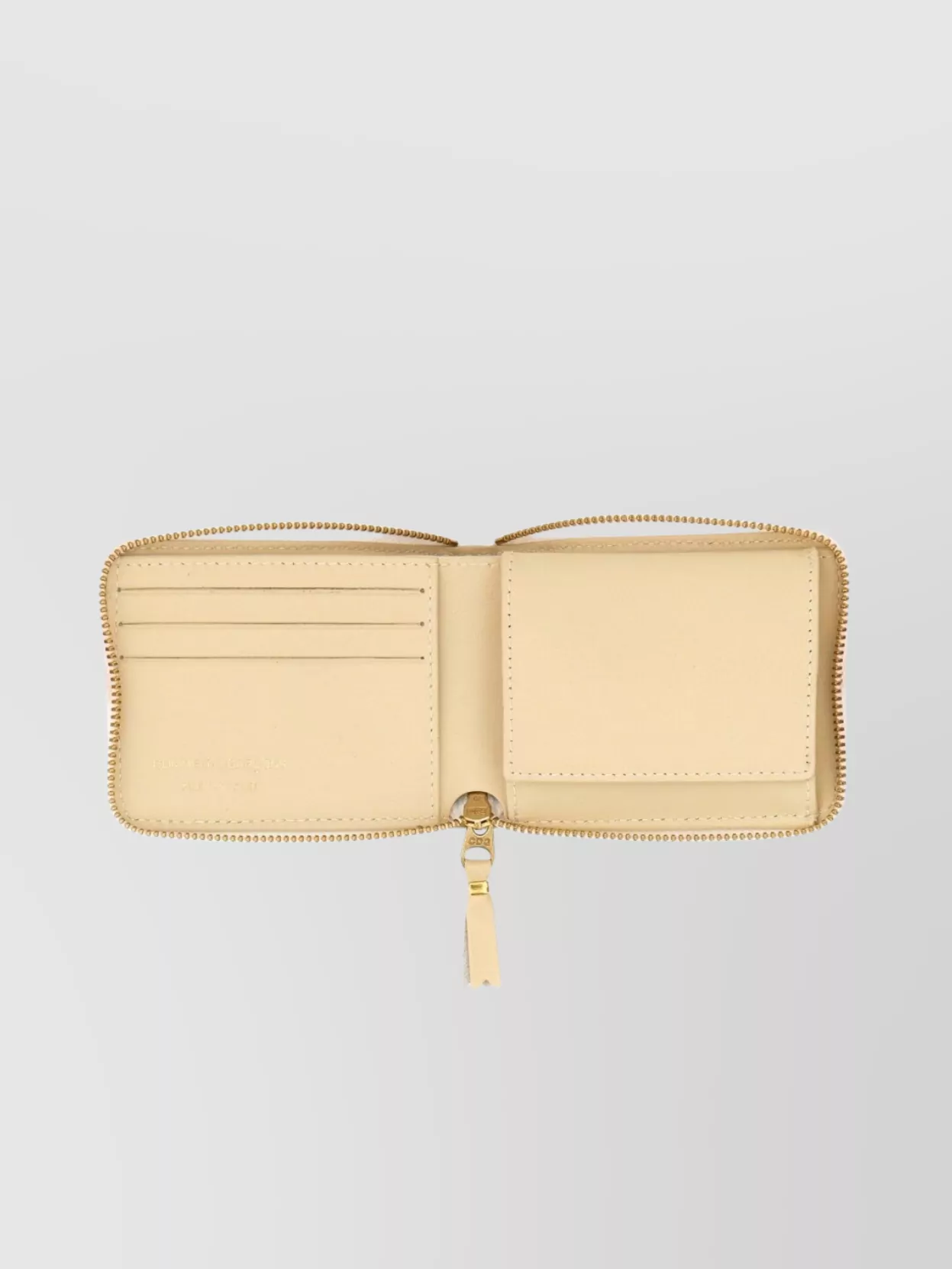 Comme Des Garçons Leather Wallet With Coin Pocket And Multiple Card Slots