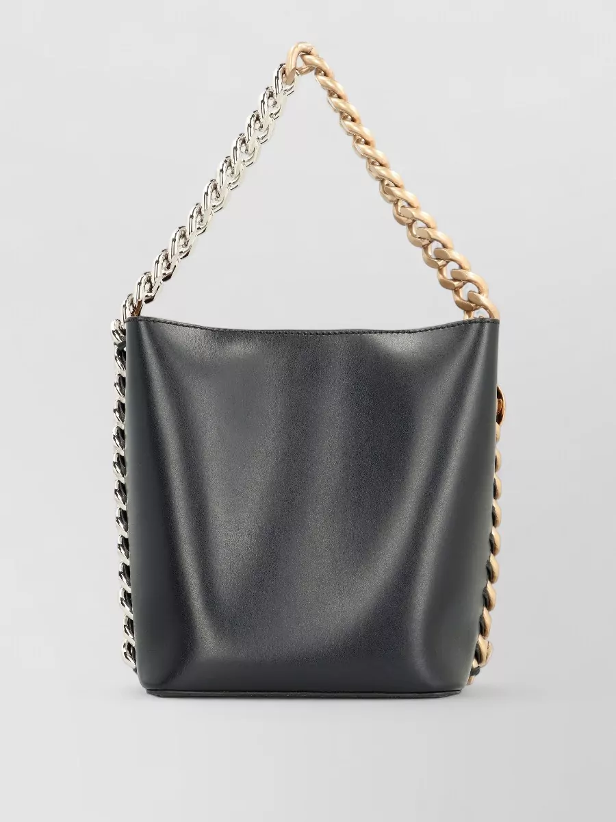 Stella Mccartney Frayme Vegan Bucket Bag Chain Strap