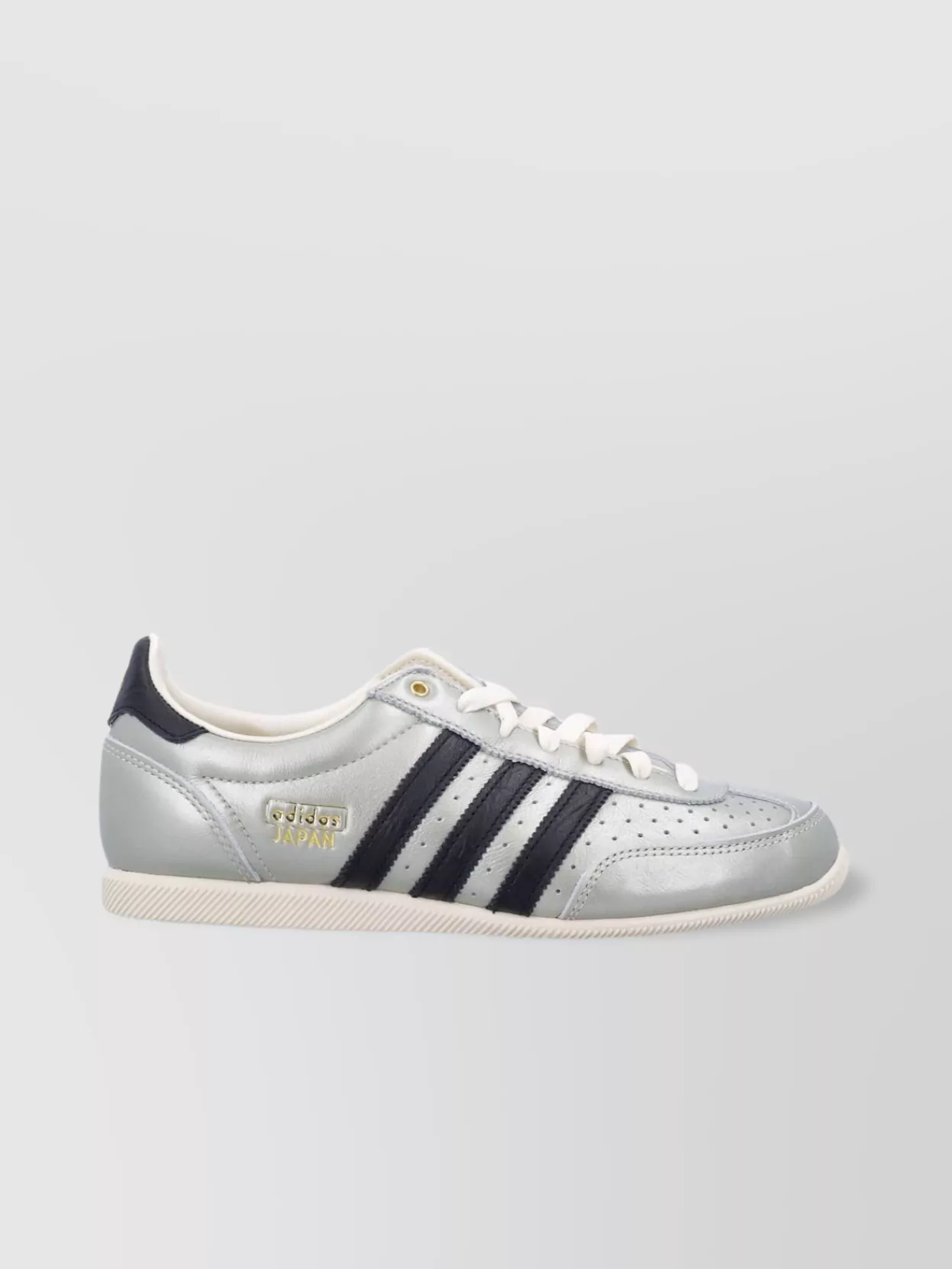 Adidas Originals Perforated Upper Metallic Leather Sneakers