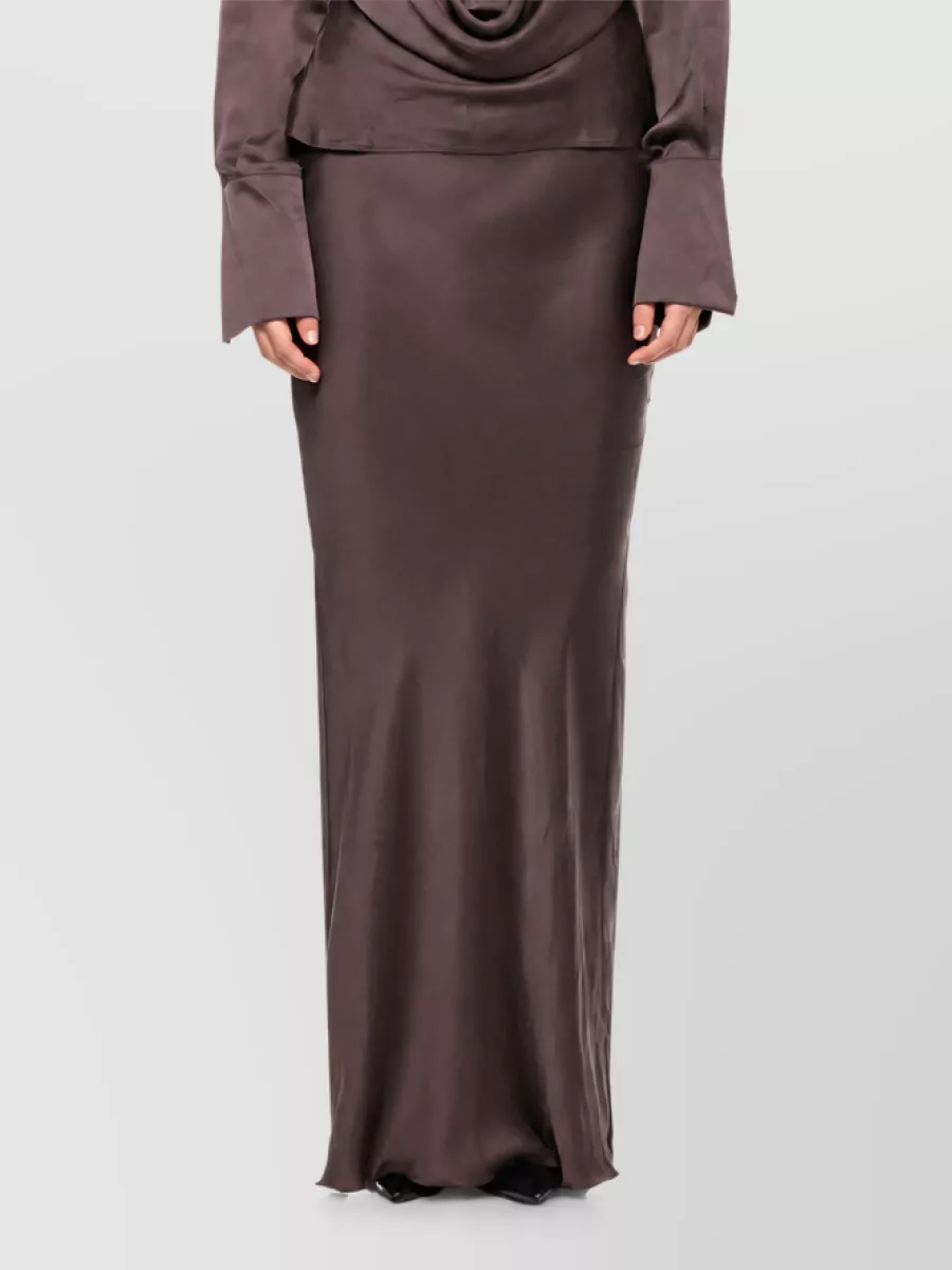 The Andamane Draped Long Sleeve Maxi Dress