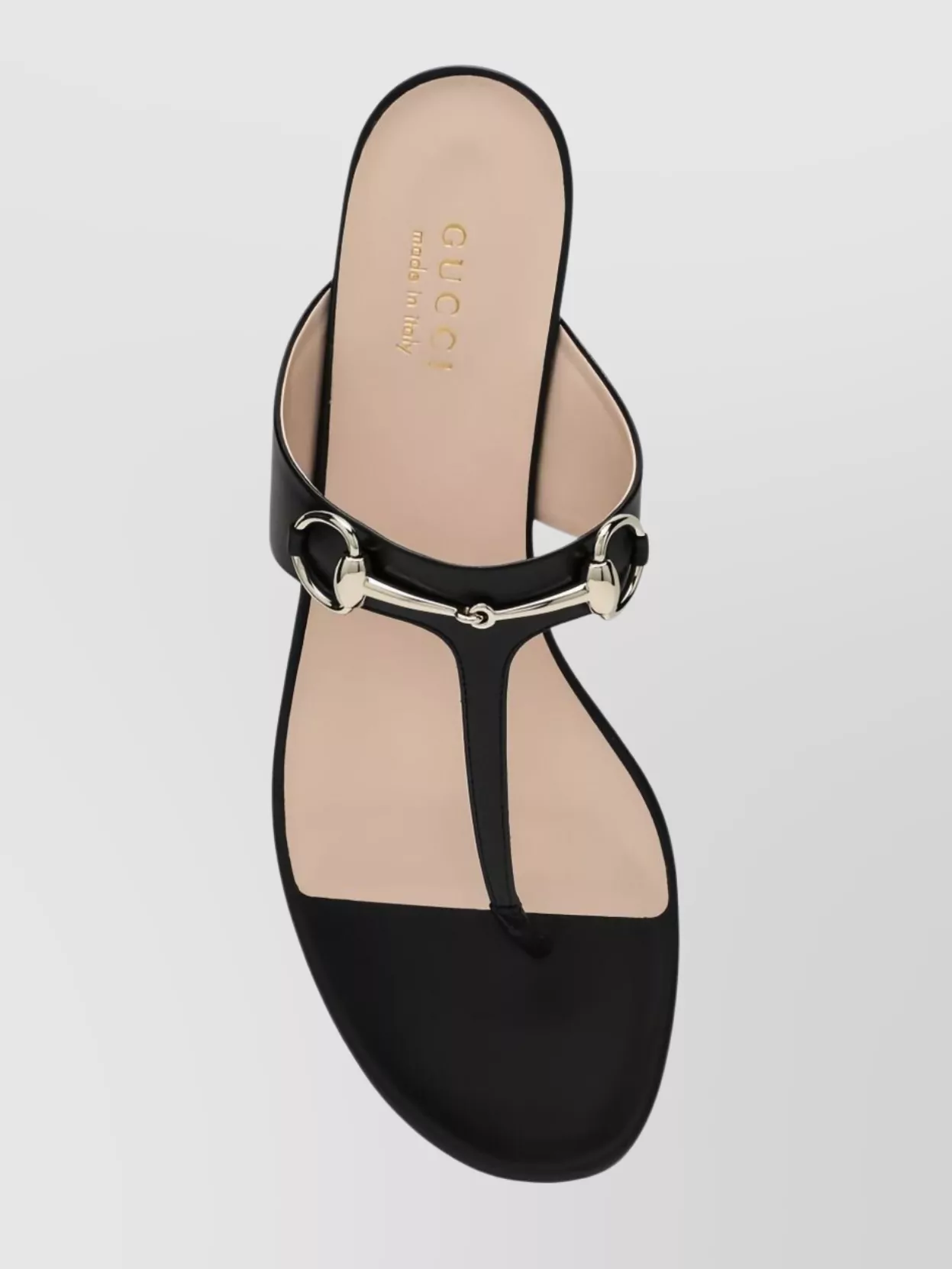 Gucci Women's Flip-flops With Leather Clamp Sandal