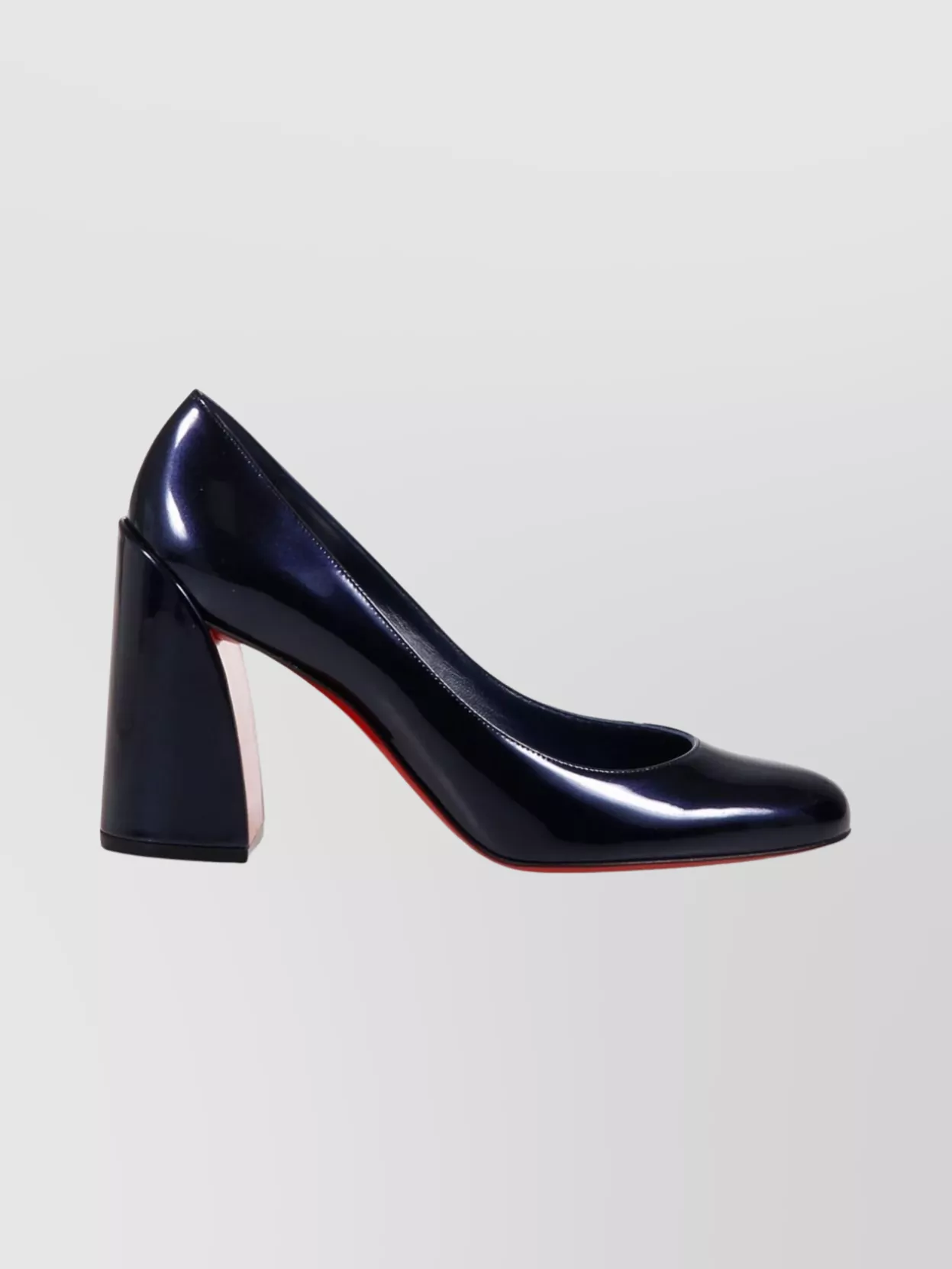 Christian Louboutin Stylish Block Heel Round Toe Pumps