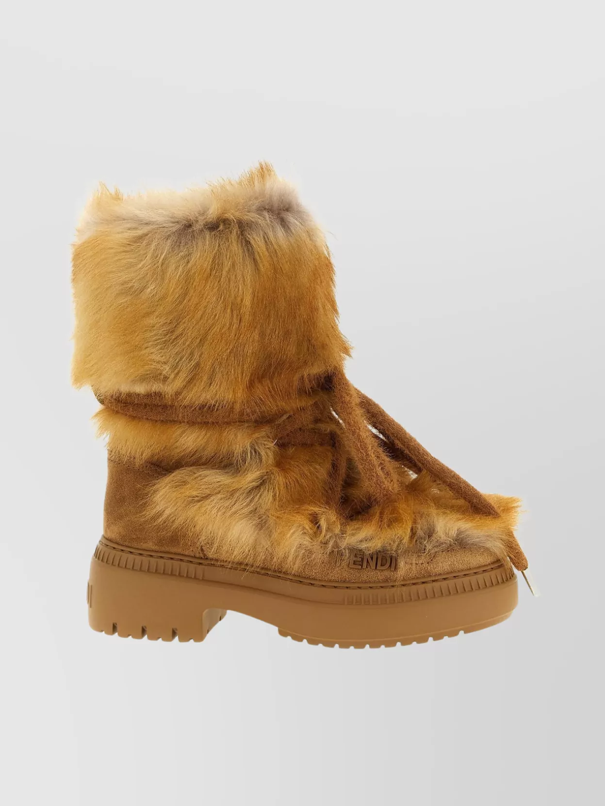 Fendi Chic Ankle Boots Featuring Fur Detailing