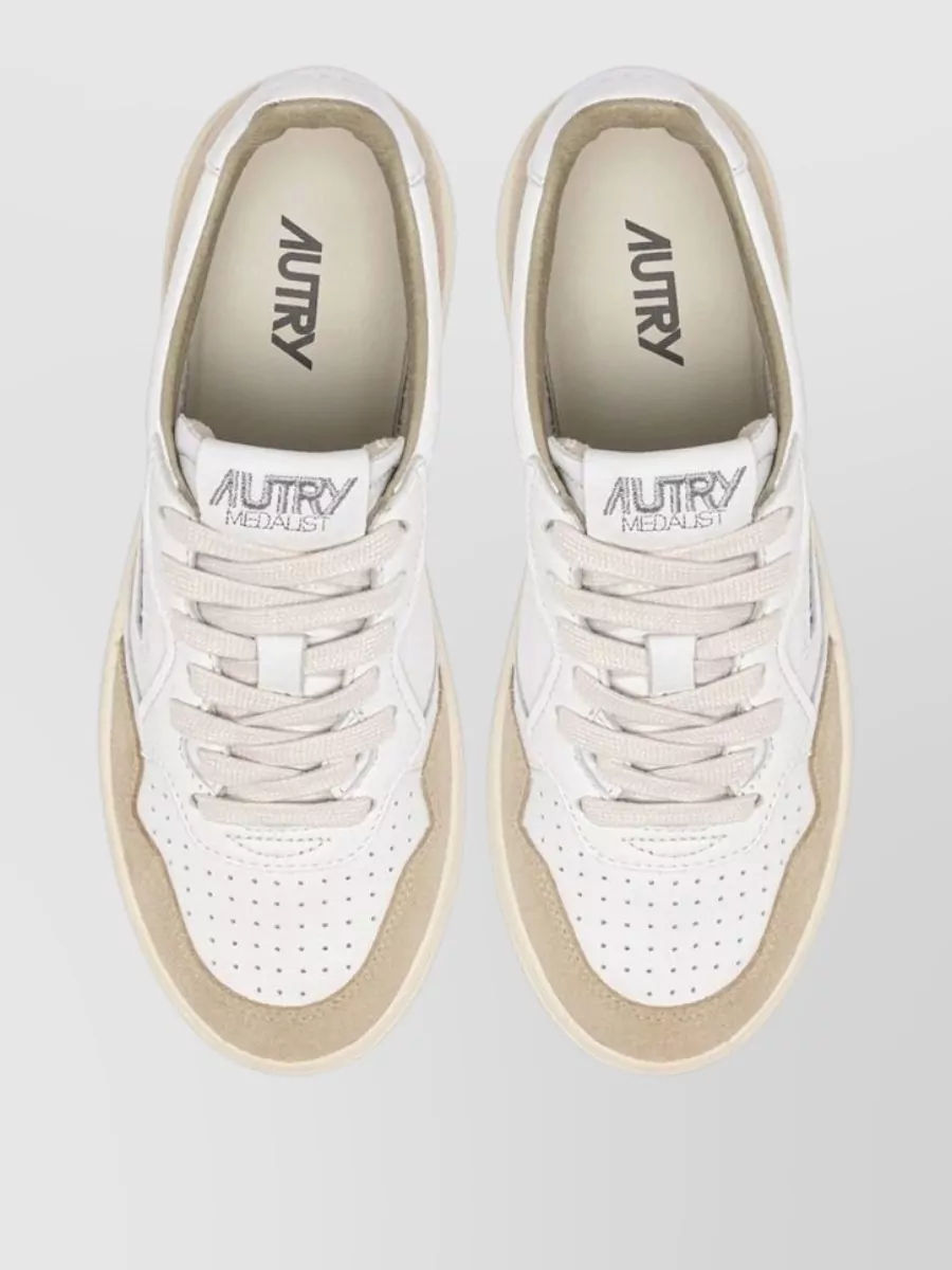 Autry Leather Low-Top Lace-Up Sneakers