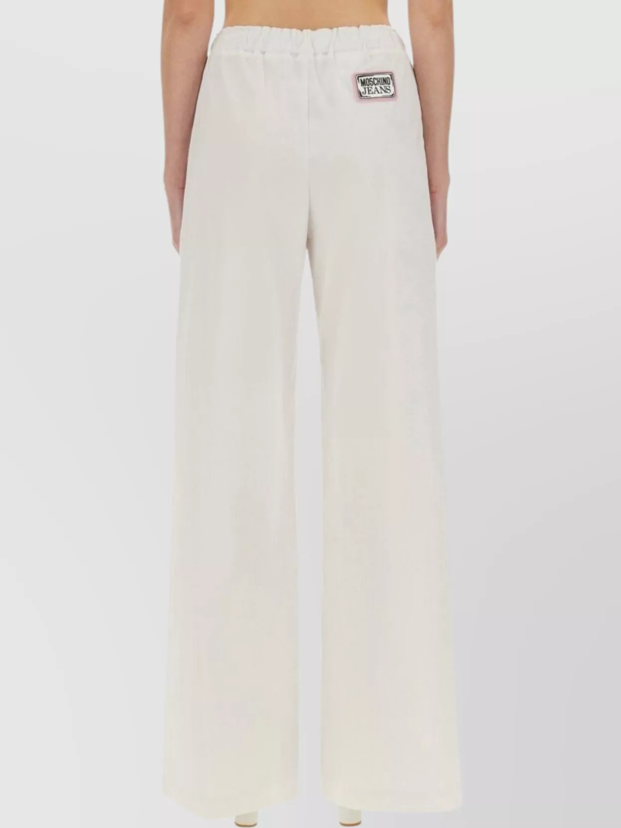 Moschino Wide Leg Trousers With Elastic Waistband