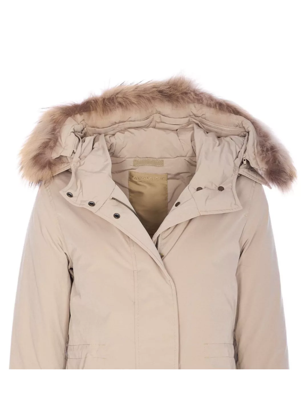 Woolrich Long Hooded Padded Quilted Coat