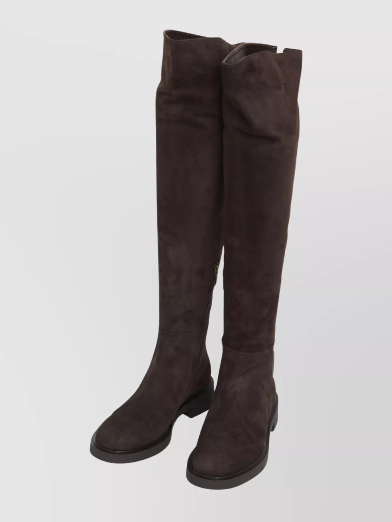 Gianvito Rossi Lexington Over-the-knee Suede Boots In Brown