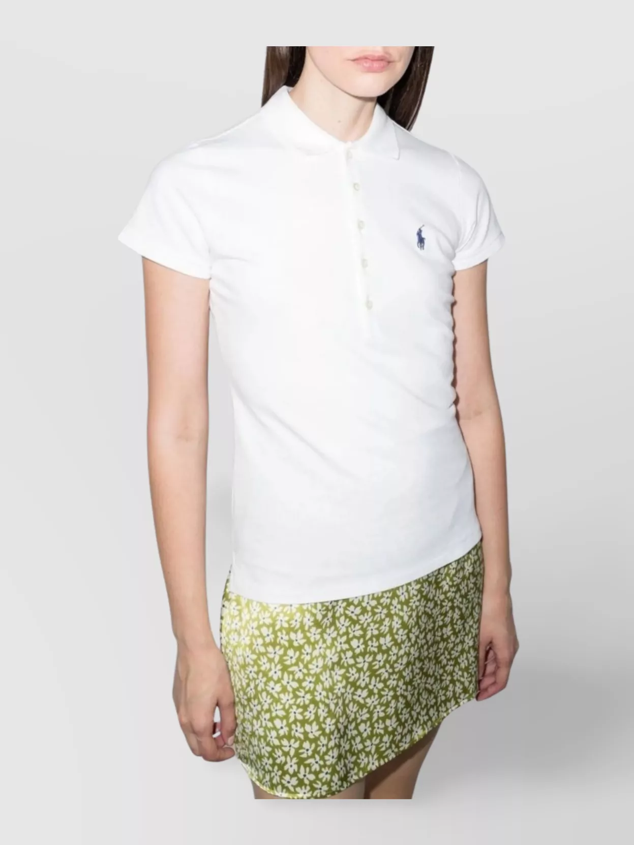 Ralph Lauren Julie Embroidered Logo Polo Shirt