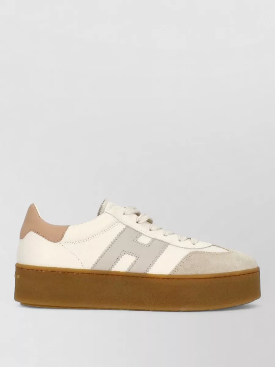 Hogan Calf Leather Low-Top Sneakers