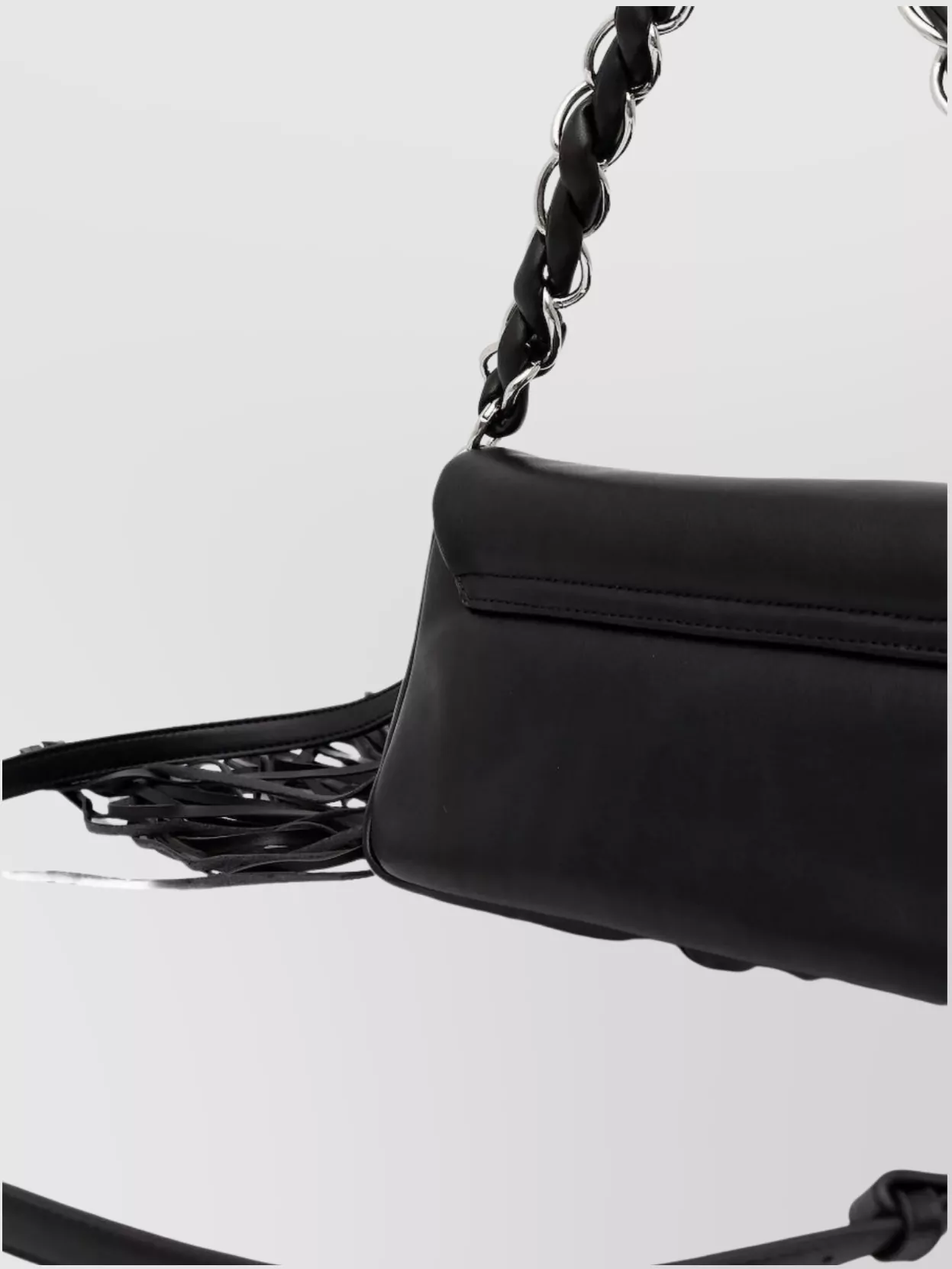 Marella Fringe Chain Cross-body Bag And Satchel In Black