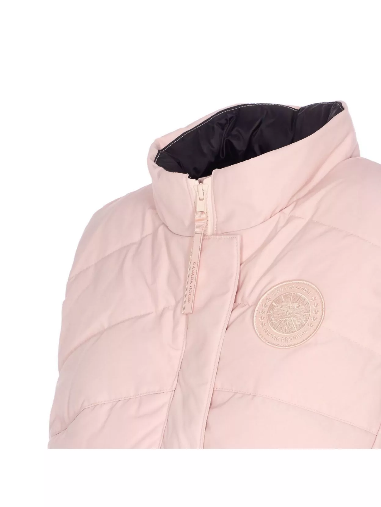 Canada Goose High Neck Padded Vest With Zip Pockets In Pink