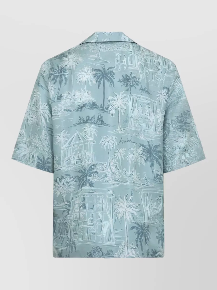 Amiri Silk Printed Bowling Shirt