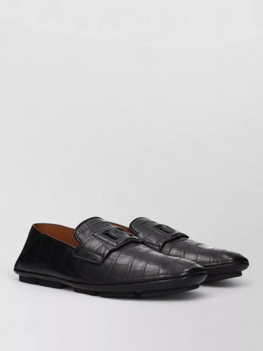 Dolce&Gabbana Leather Slip-On Loafers