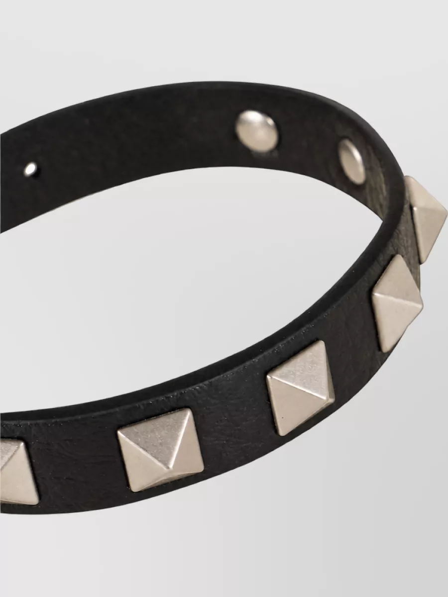 Valentino Garavani Leather Rockstud Bracelet