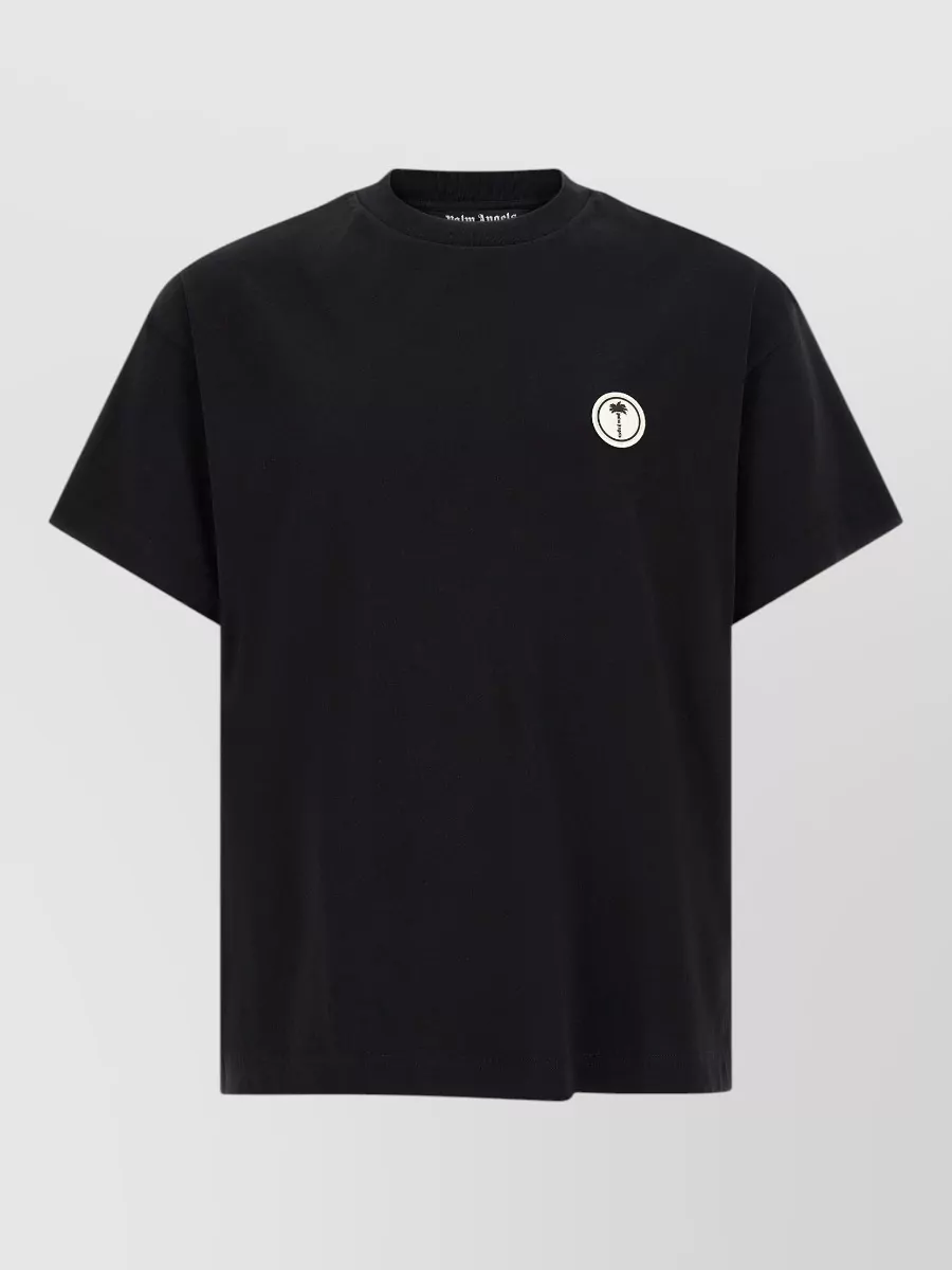 Palm Angels Cotton logo patch short-sleeve t-shirt