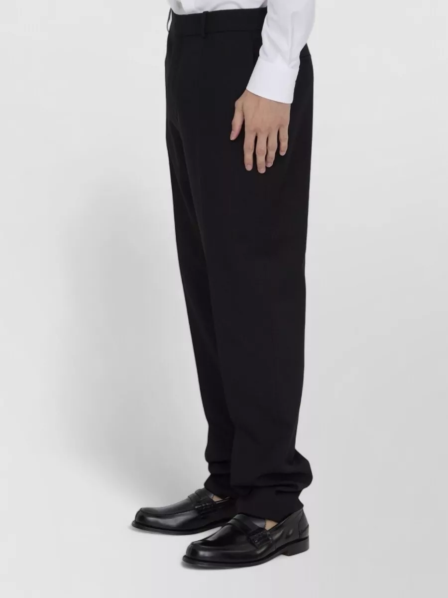 Saint Laurent Gabardine Wool Trousers Slim Fit