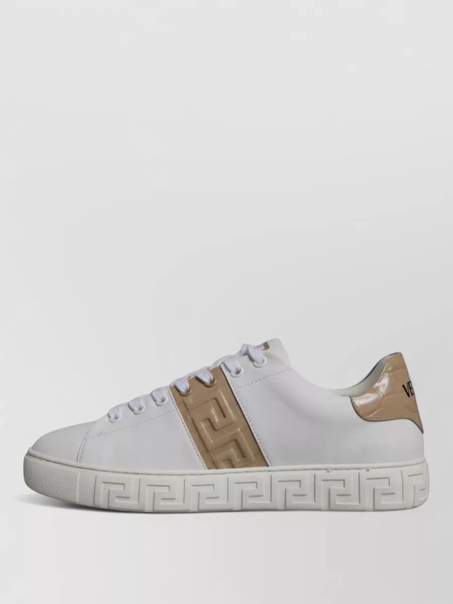 Versace Greca Print Low-Top Sneakers