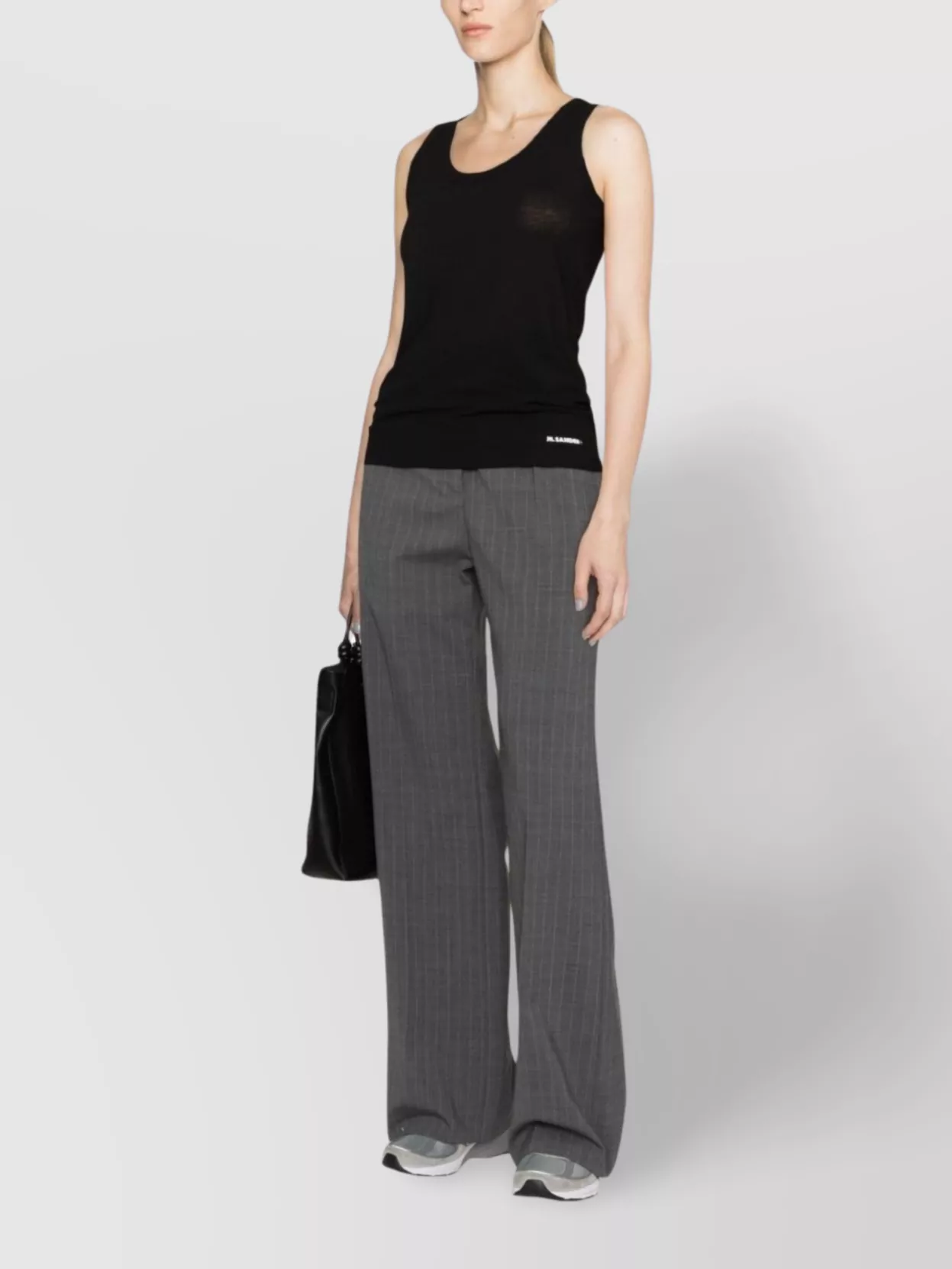 Jil Sander Scoop Neck Sleeveless Printed Top
