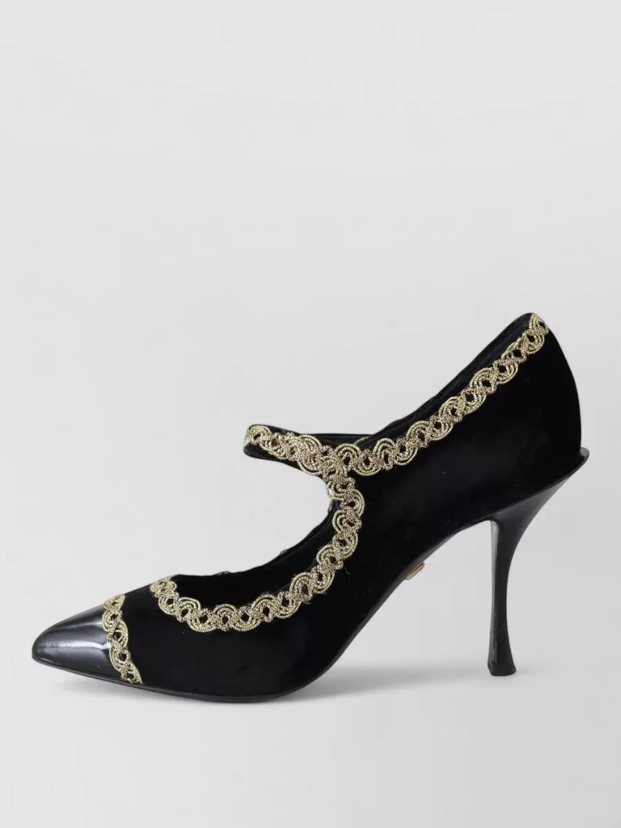 Dolce&Gabbana Velvet Mary Jane Pumps