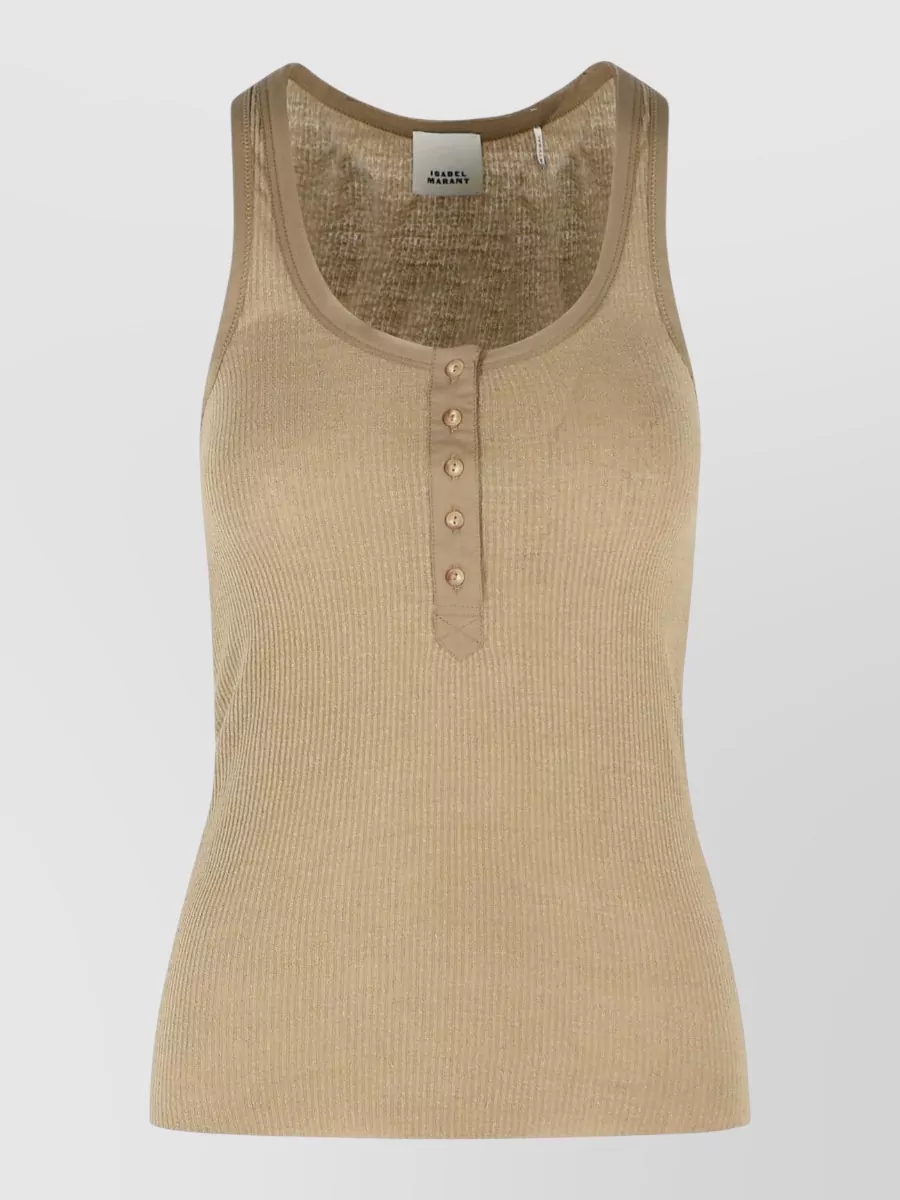Isabel Marant silk ribbed tank top