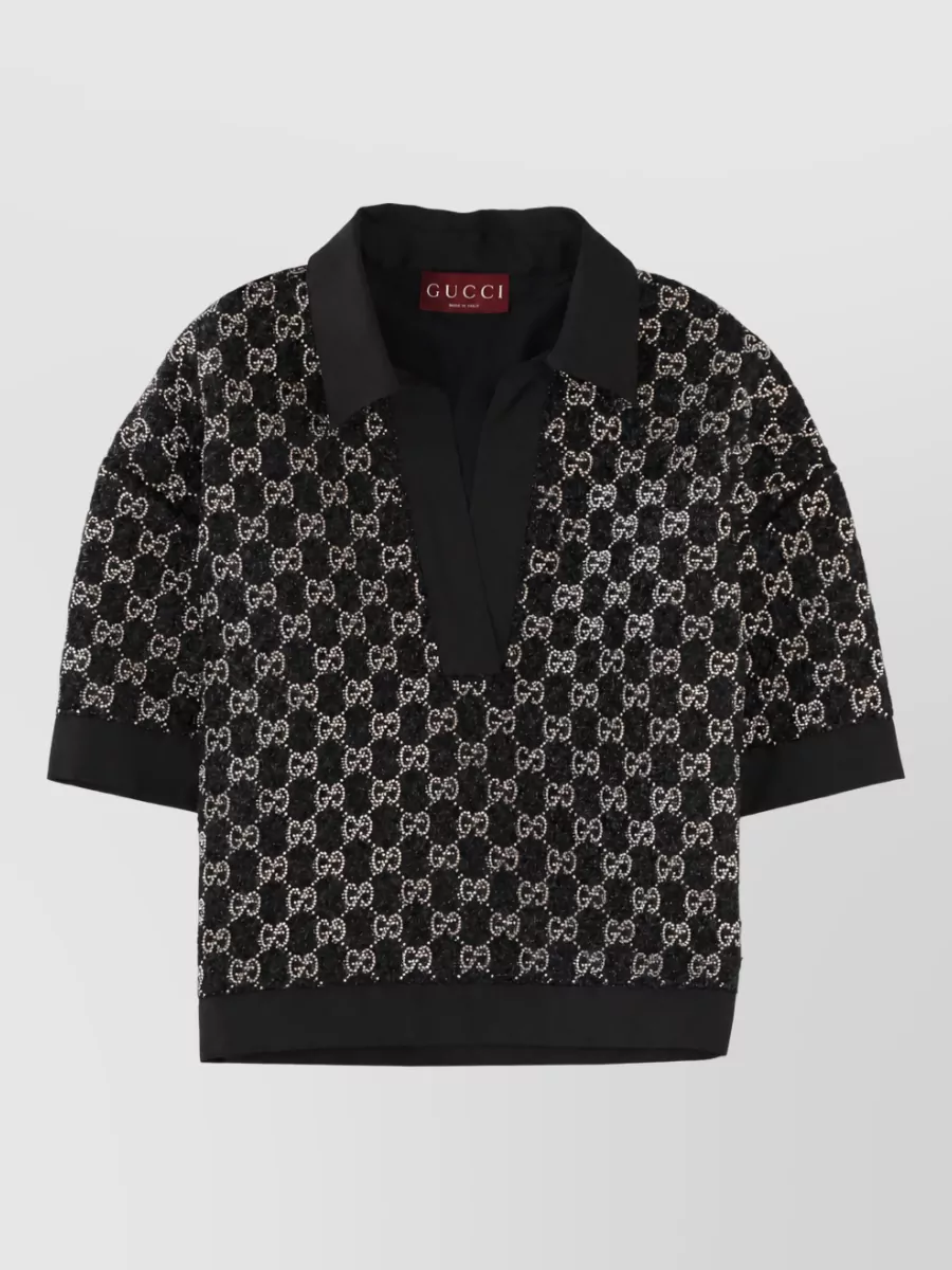 Gucci Crystal-Embellished Bodysuit