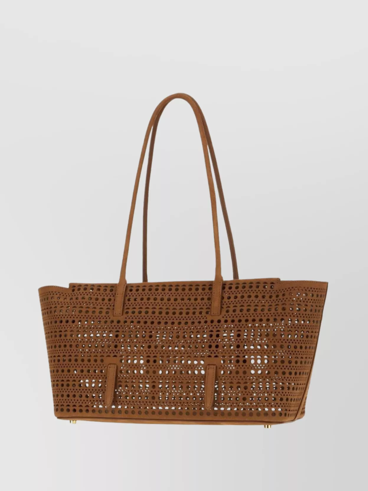 Alaïa Perforated Suede Handbag Detachable Pouch