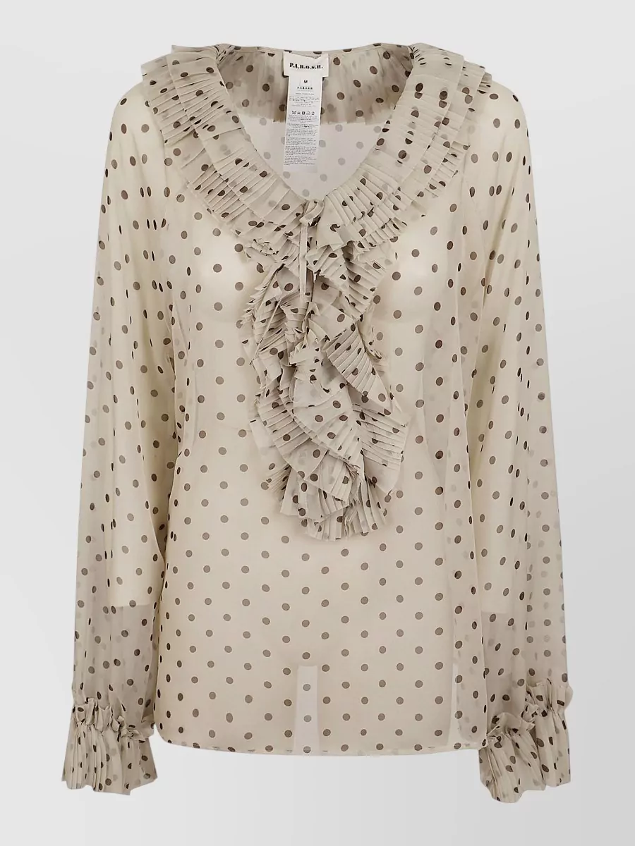 Parosh Polka-Dot Blouse