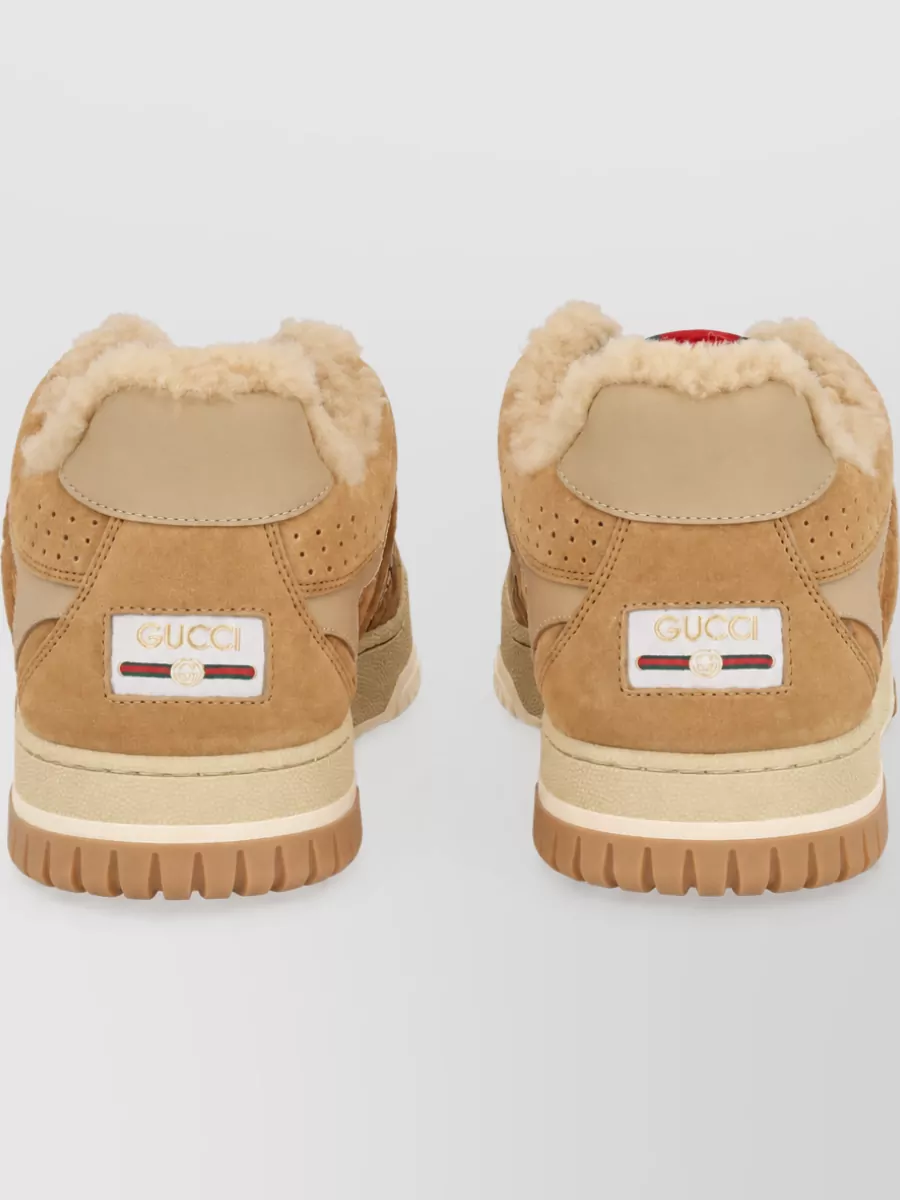 Gucci Leather Low-Top Sneakers