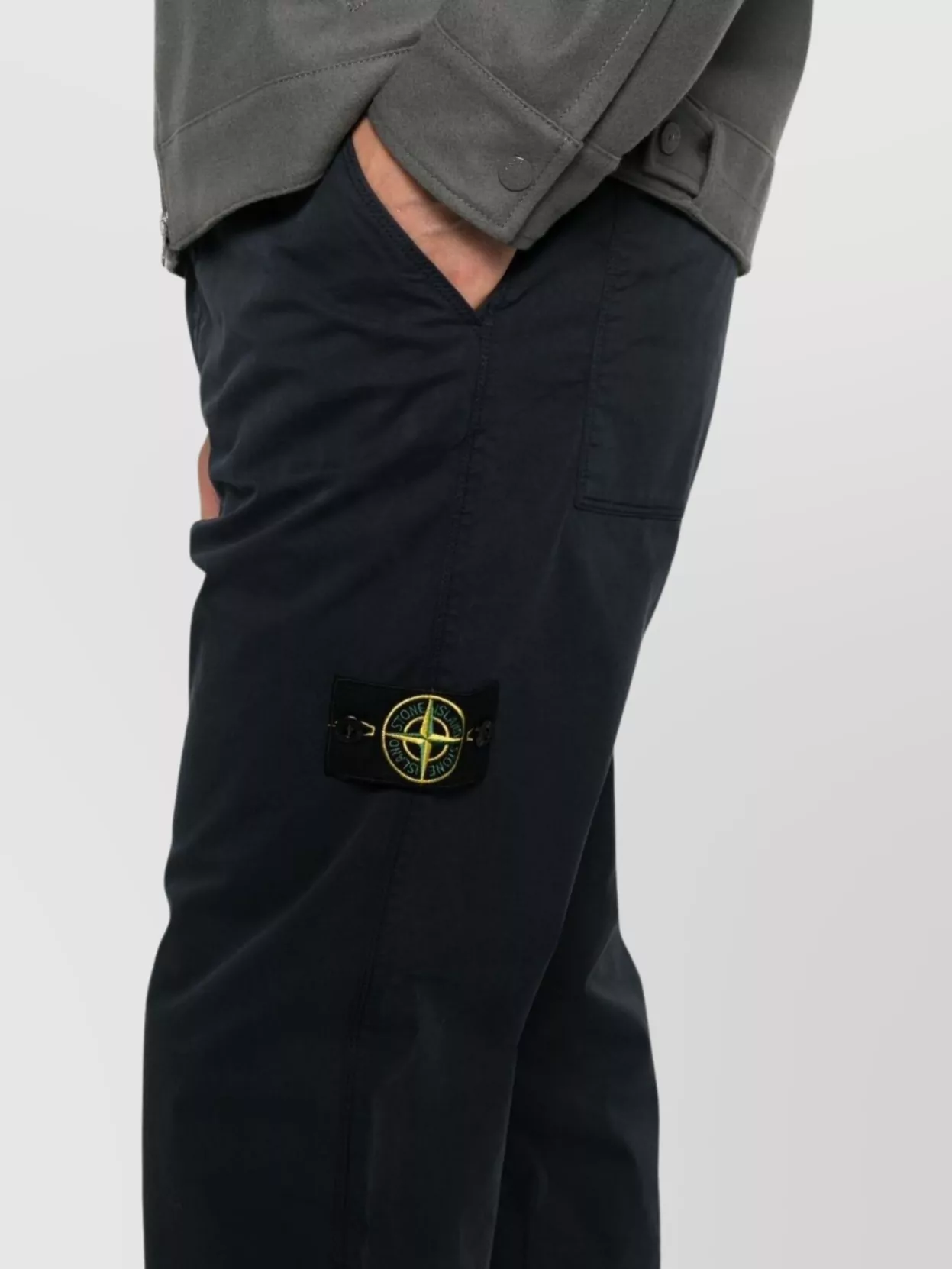 Stone Island Cargo Trousers With Logo And Pockets