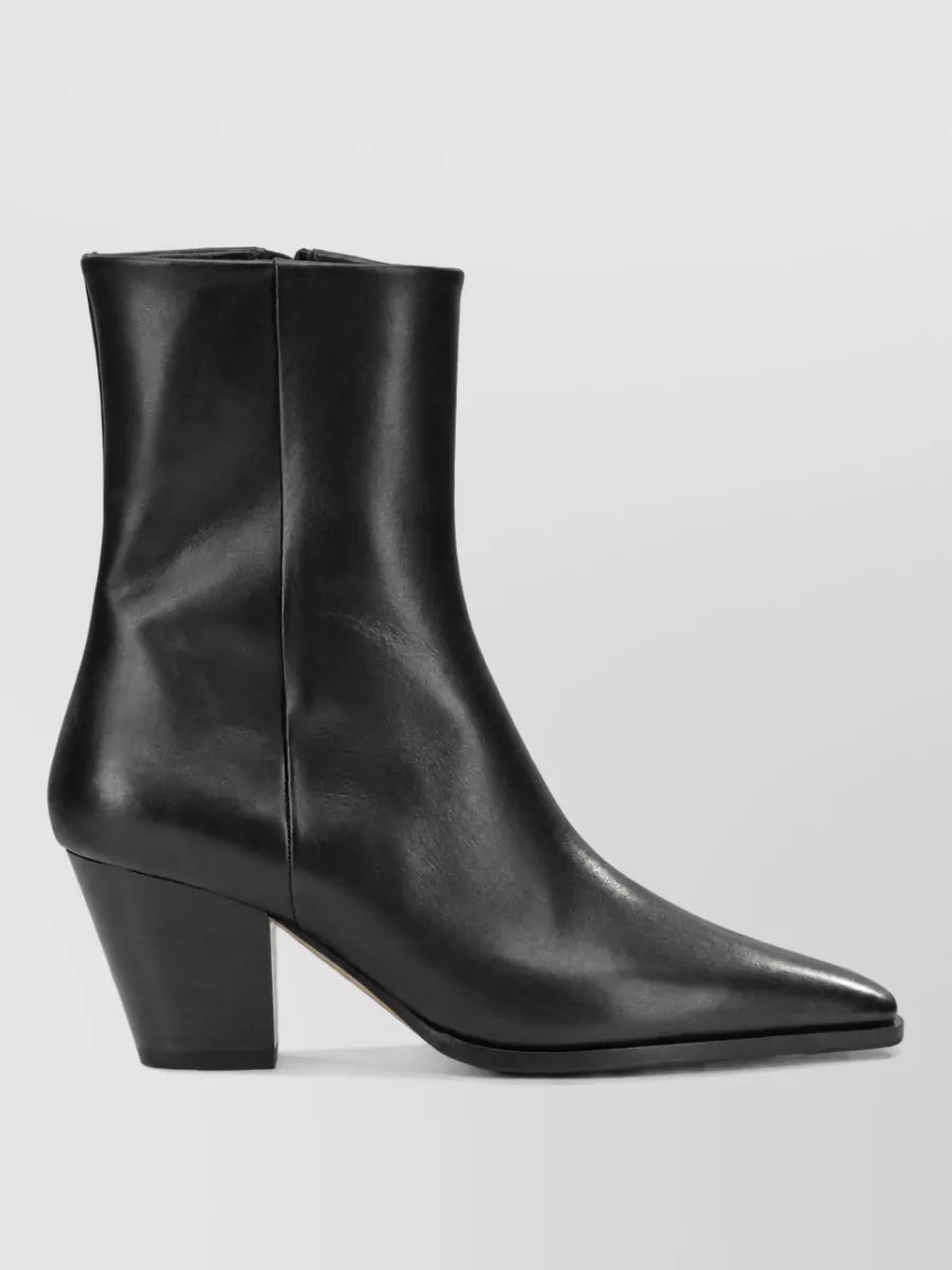 Aeyde Leather Zippered Ankle Boots