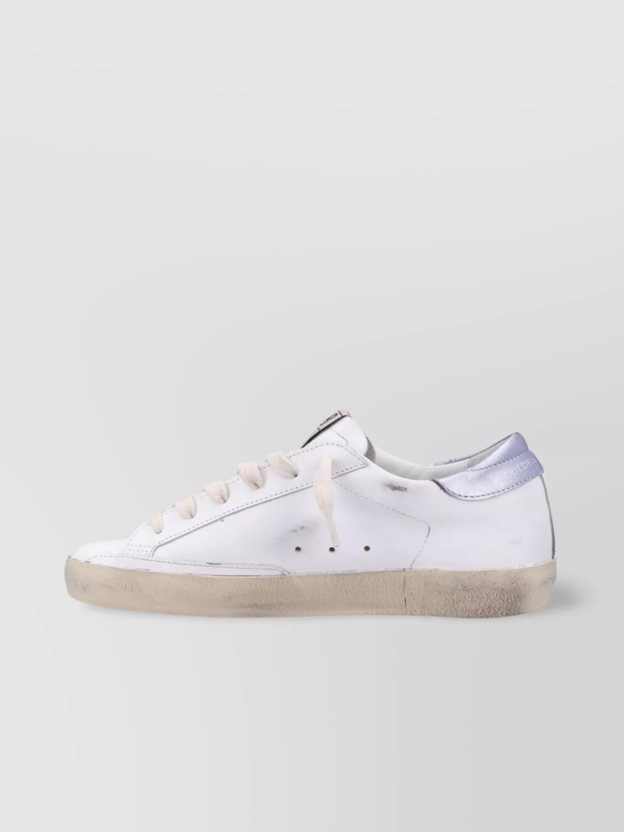 Golden Goose Round Toe Leather Star Patch Sneakers