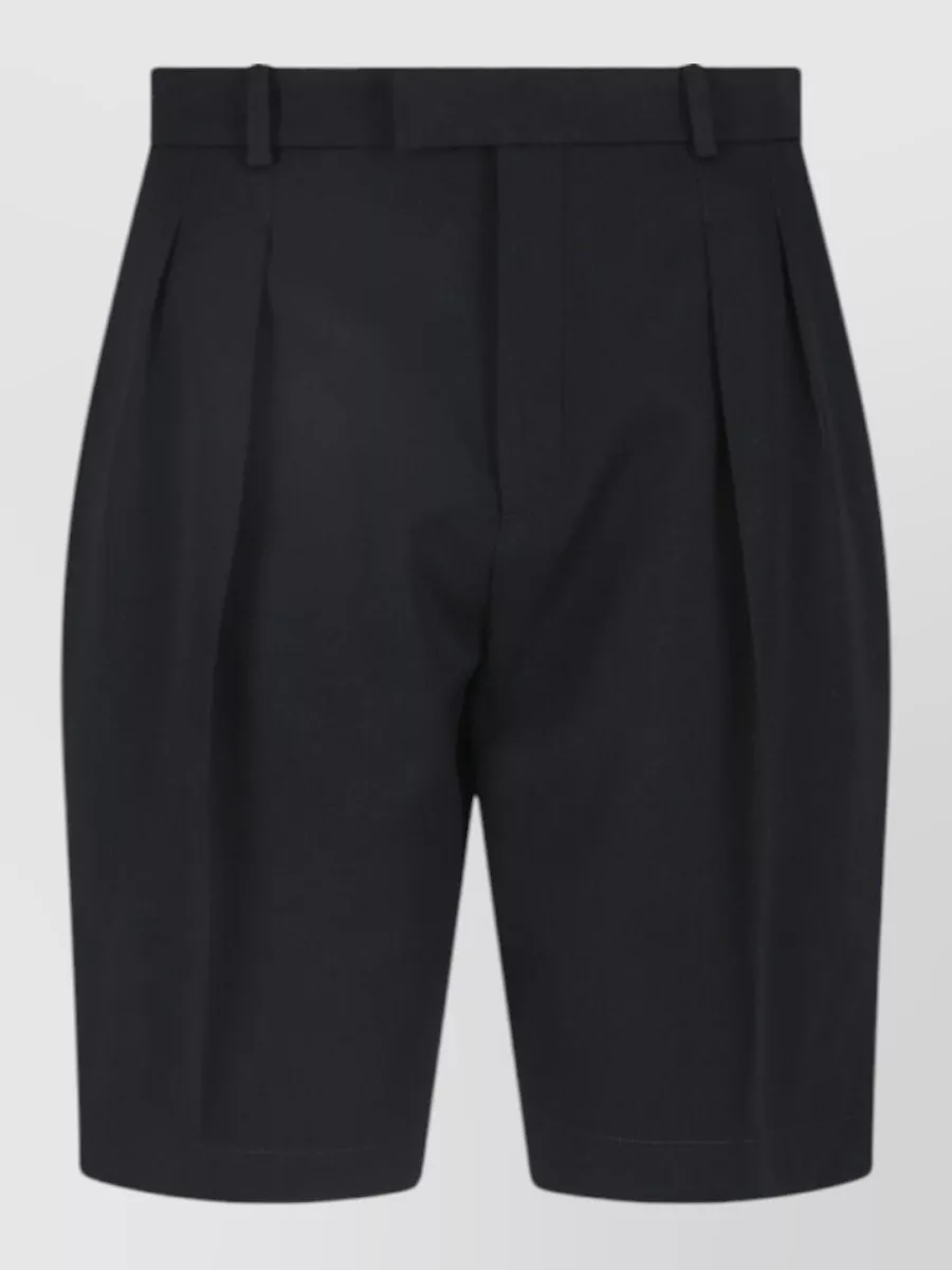 Saint Laurent wool straight bermuda shorts